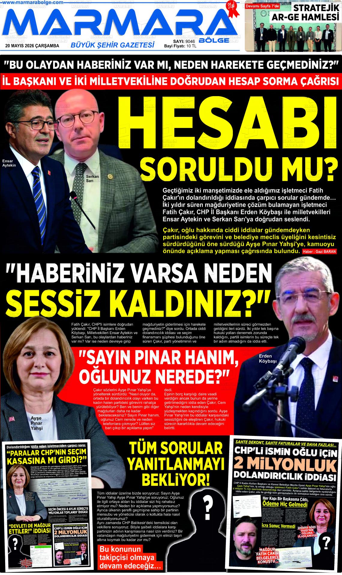 Balikesir Marmarabolge 20.05.2026