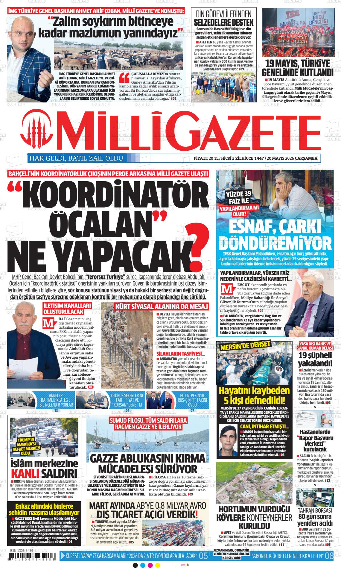 Milli Gazete Gazetesi 20.05.2026
