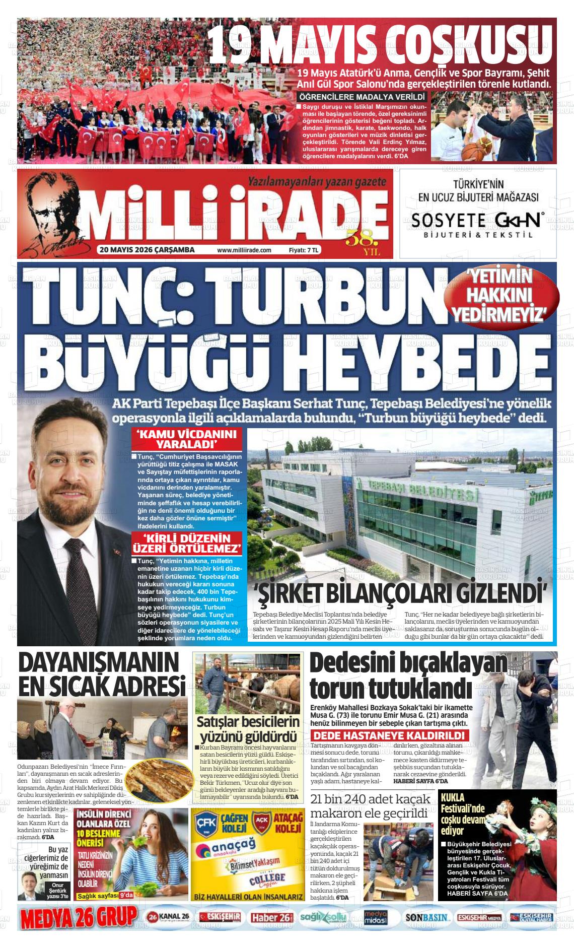 Konya Milliirade 20.05.2026