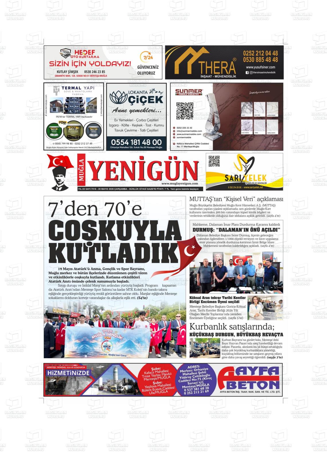 Mugla Yenigun 20.05.2026