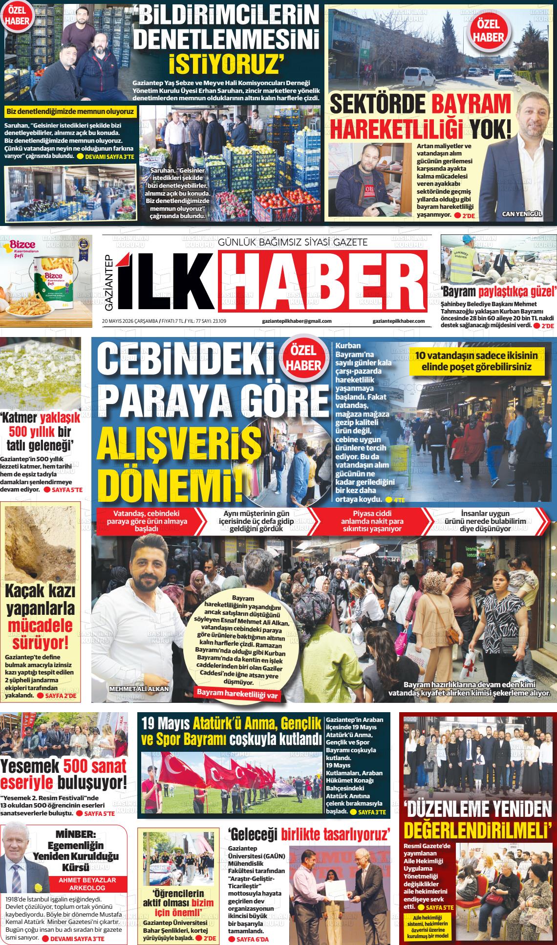 Sabah(gaziantep) 20.05.2026