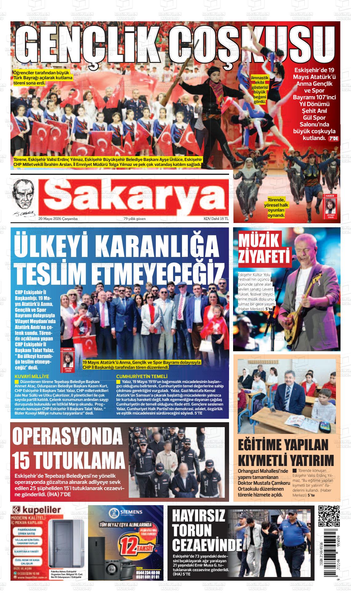 Eskisehir Sakarya 20.05.2026