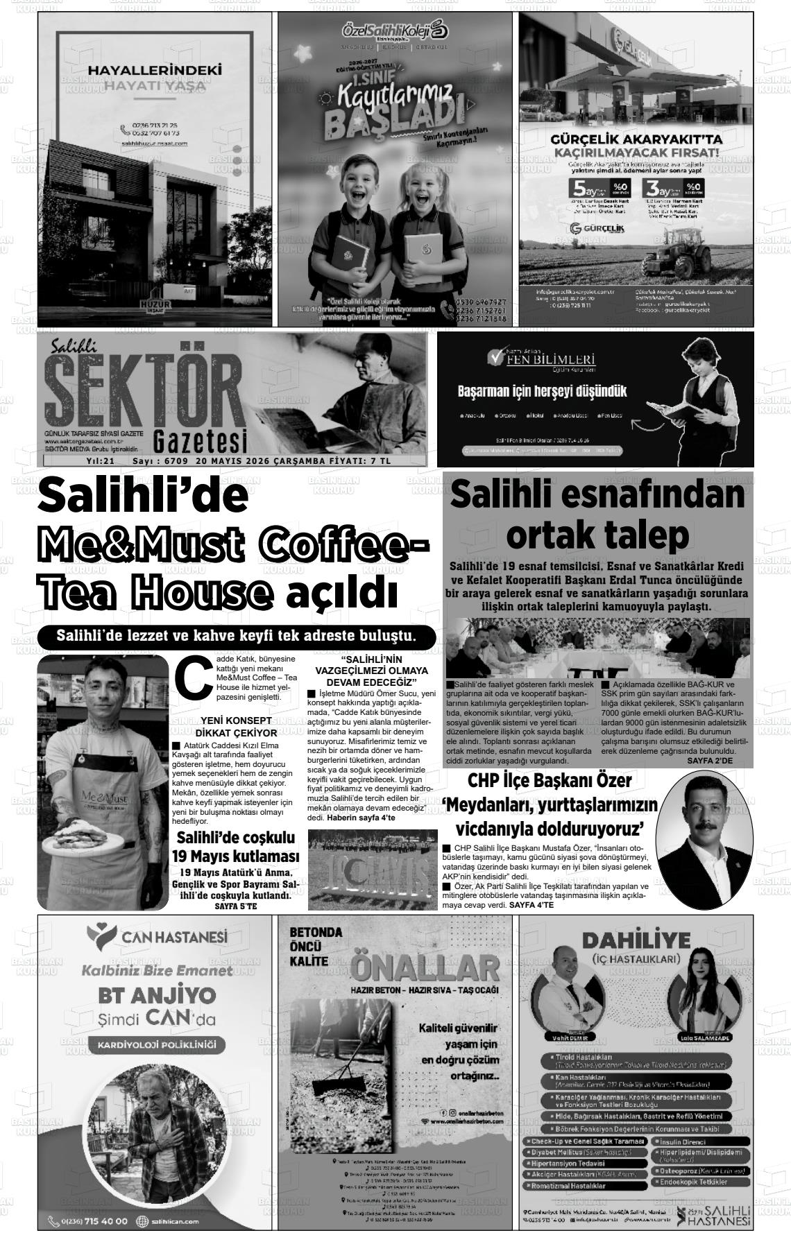 Manisa Salihlisektor 20.05.2026