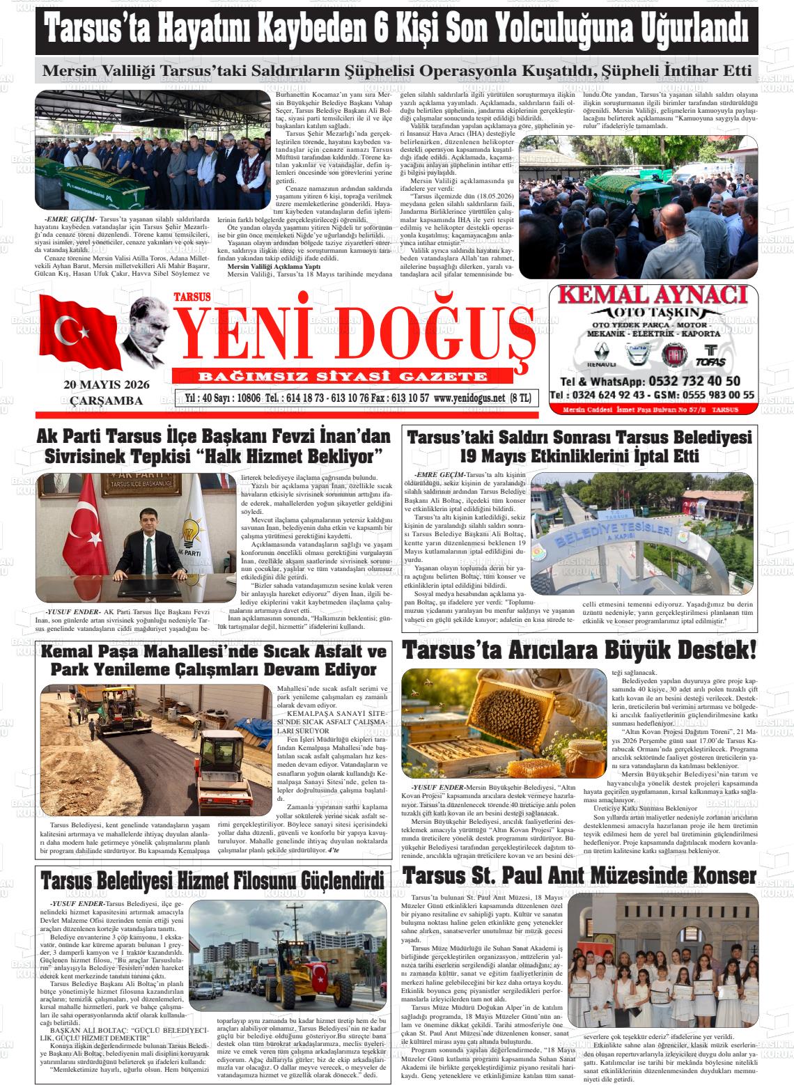 Mersin Tarsusyenidogus 20.05.2026