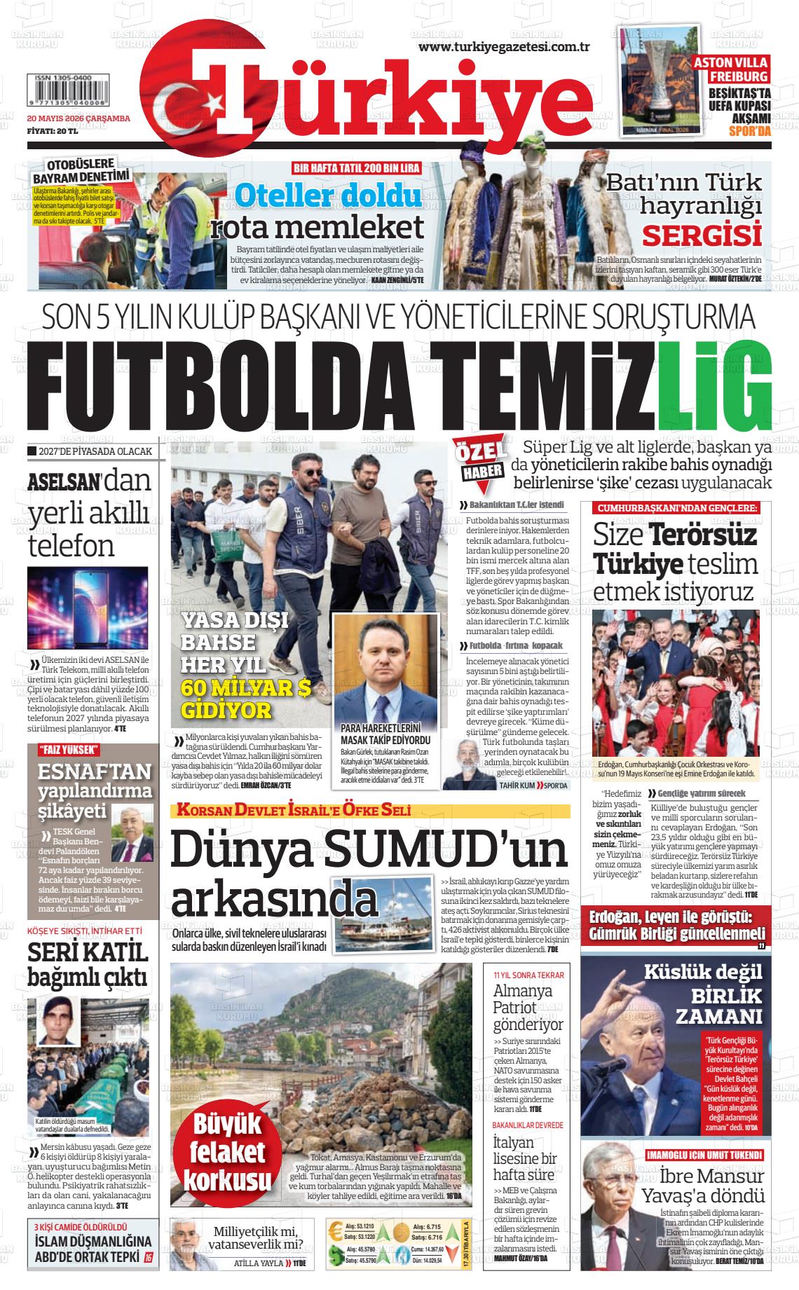Türkiye Gazetesi 20.05.2026