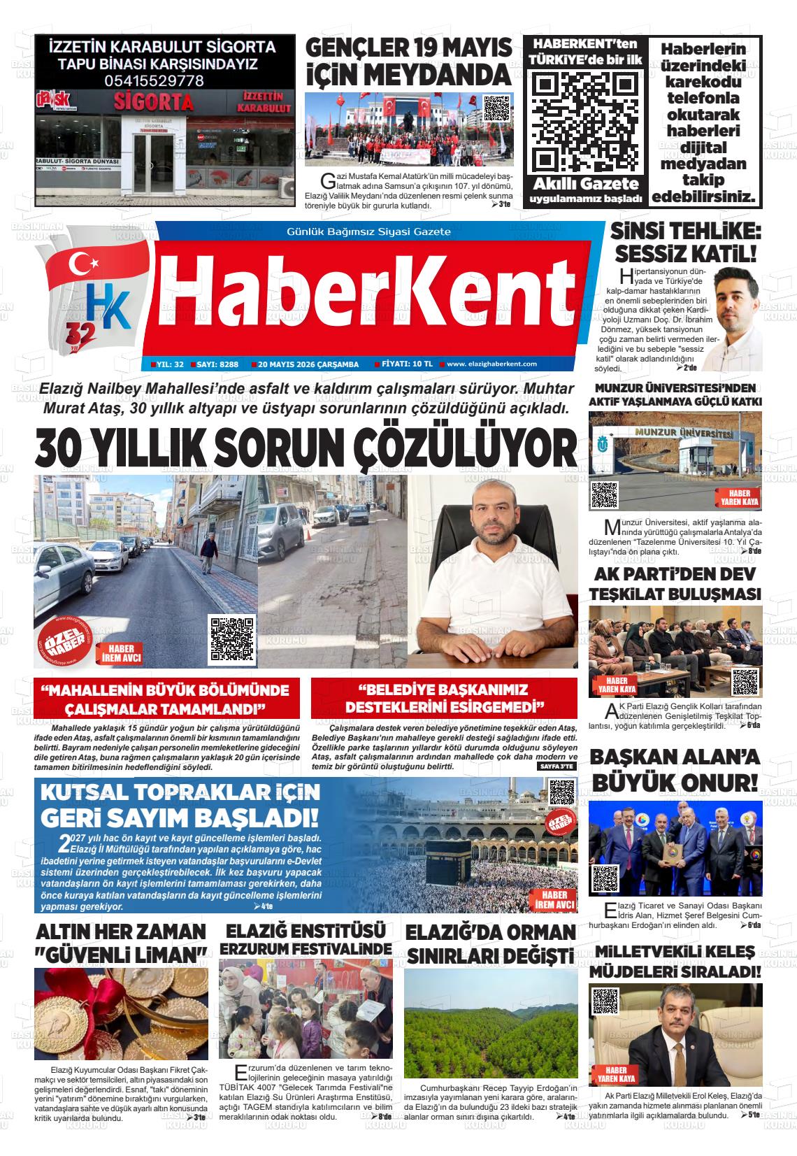 Elazig Yenicag 20.05.2026