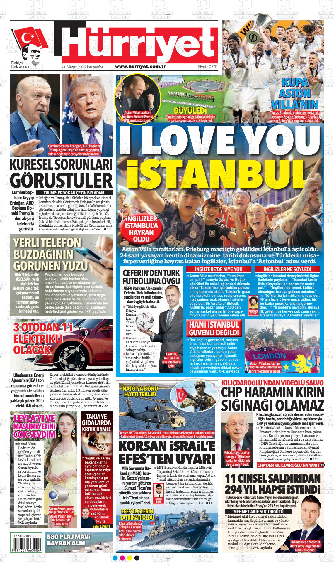 Hürriyet Gazetesi 21.05.2026