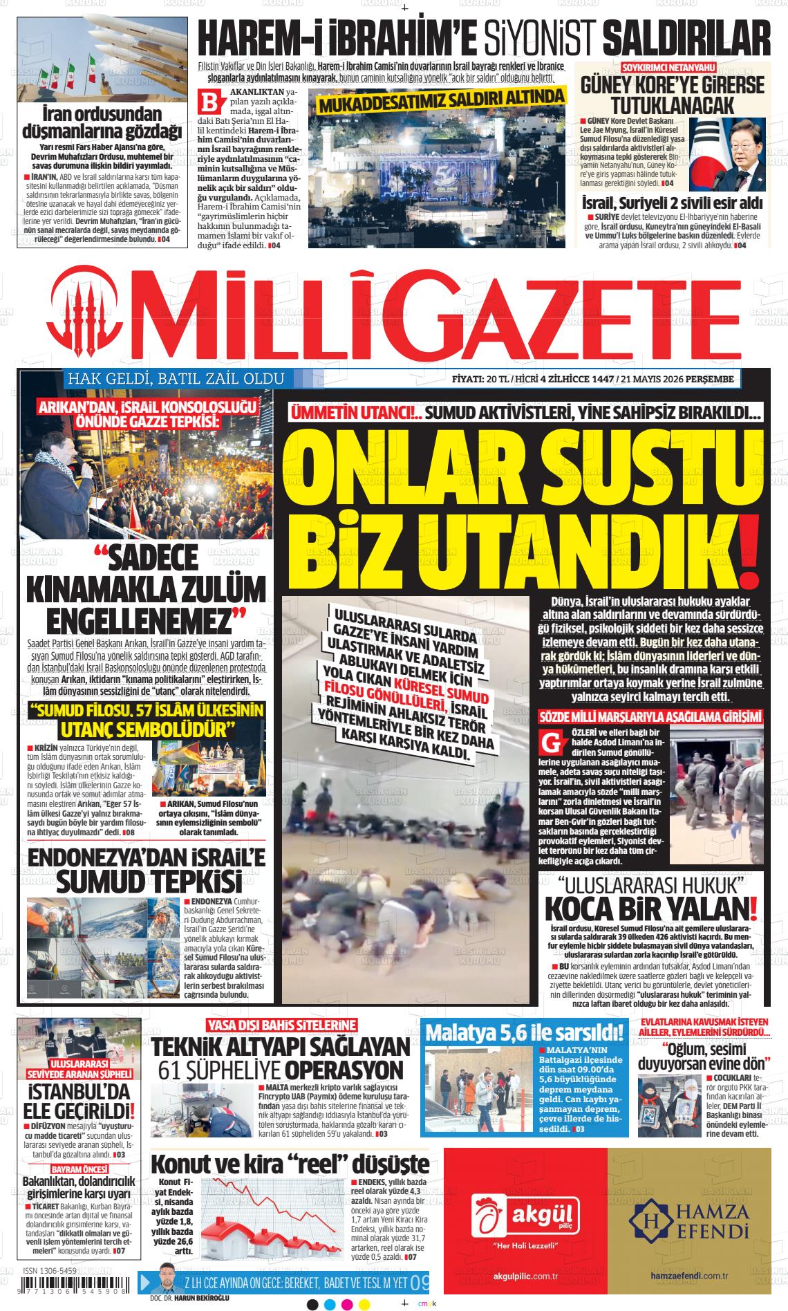 Milli Gazete Gazetesi 21.05.2026