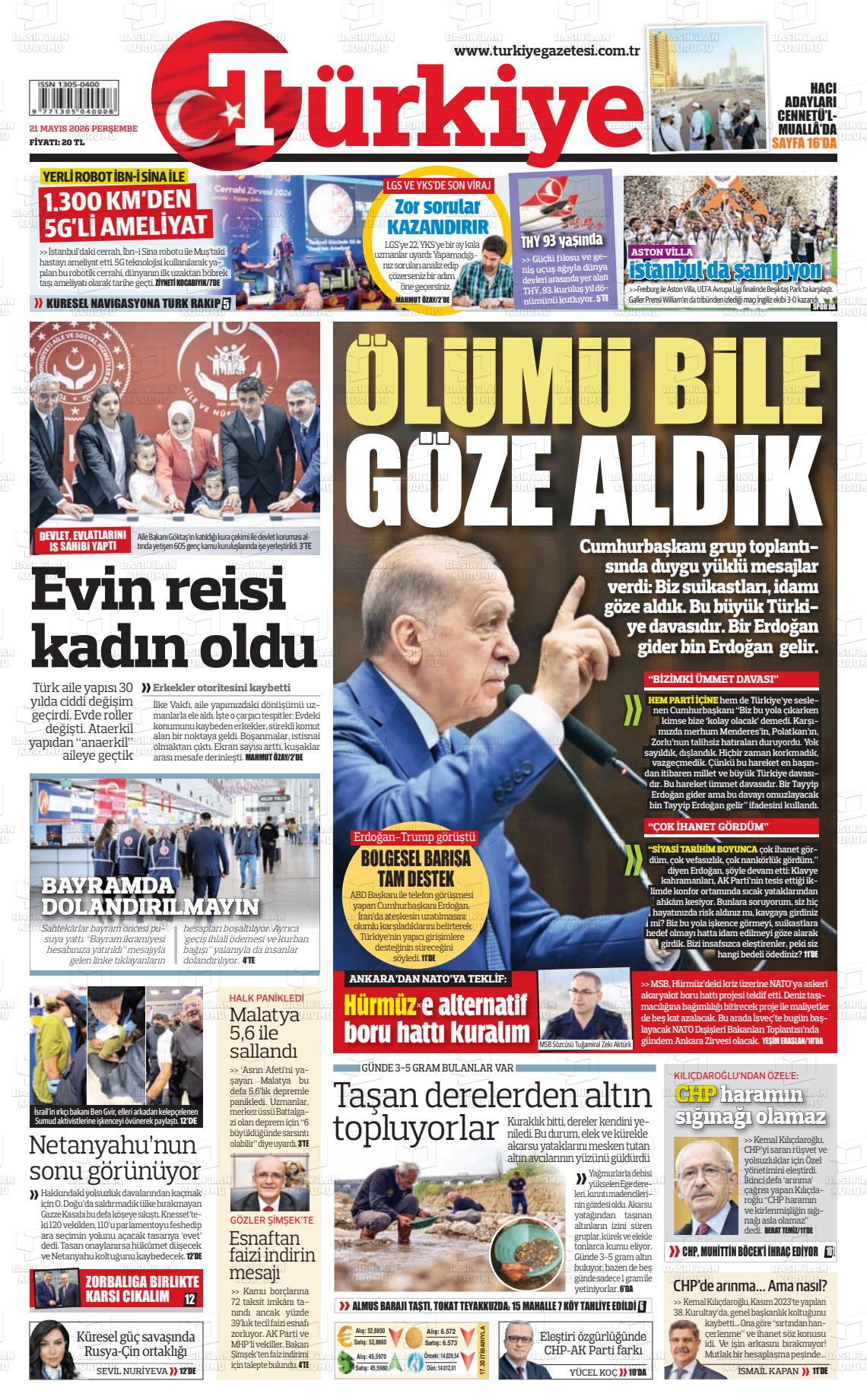 Türkiye Gazetesi 21.05.2026