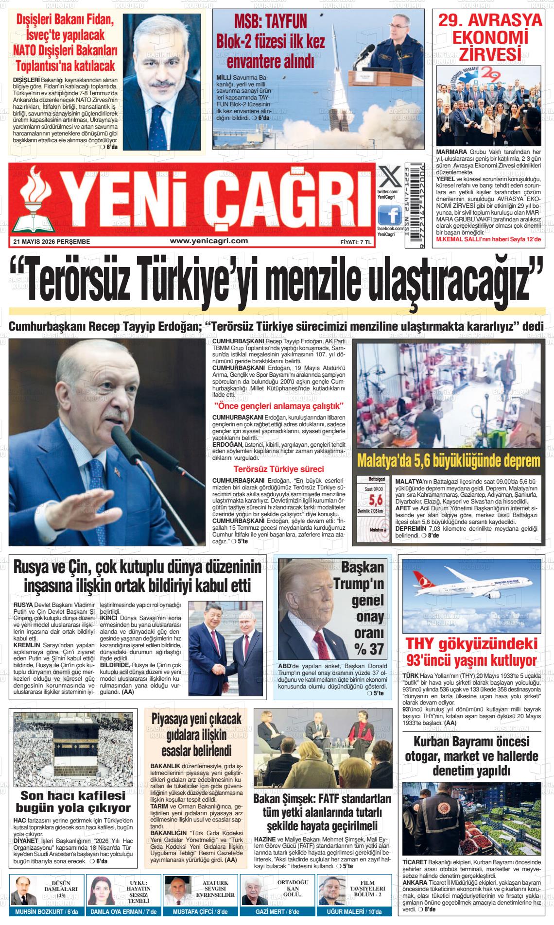 Istanbul Yenicagri 21.05.2026