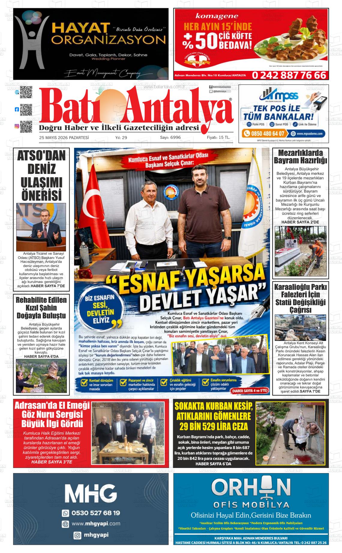 Antalya Bati 25.05.2026