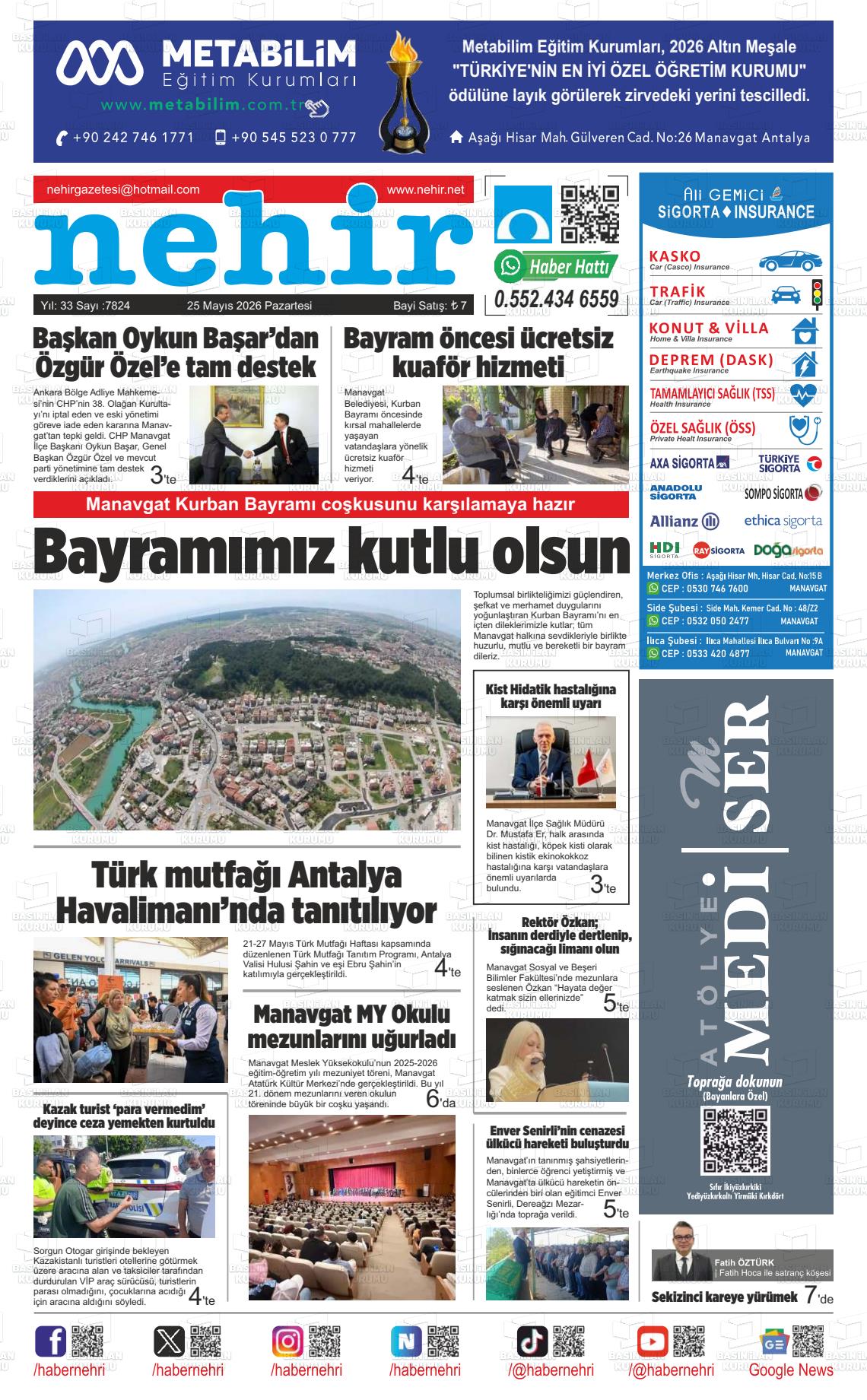 Antalya Nehir 25.05.2026