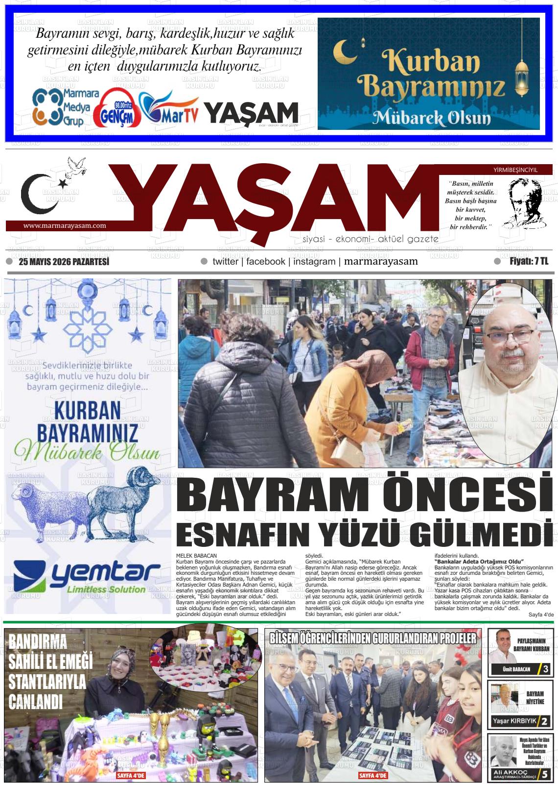 Canakkale Yasam 25.05.2026