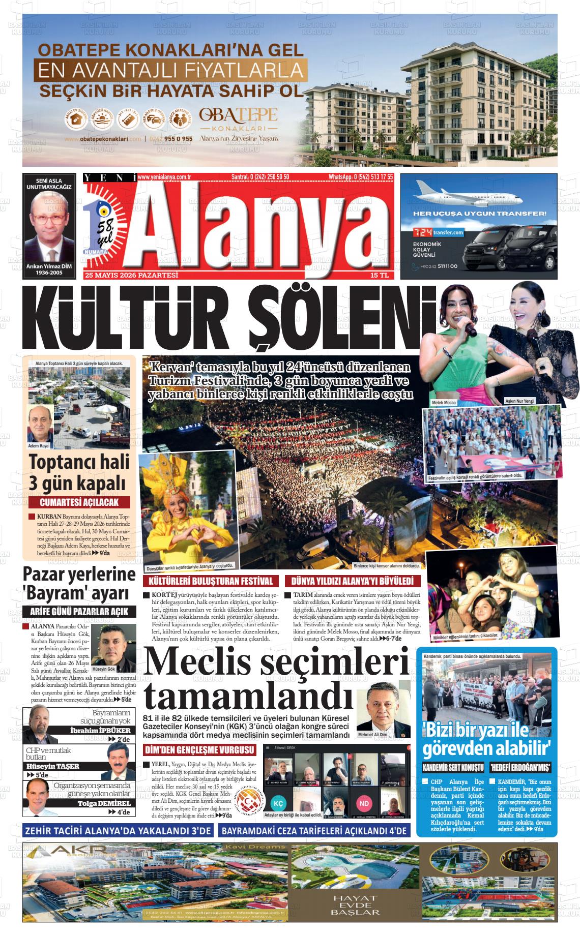 Antalya Yenialanya 25.05.2026