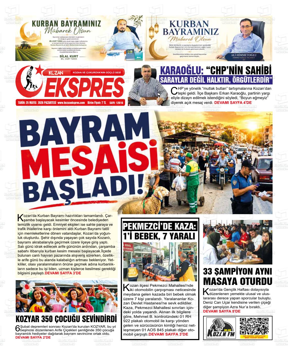 Adana Yenihursoz 25.05.2026
