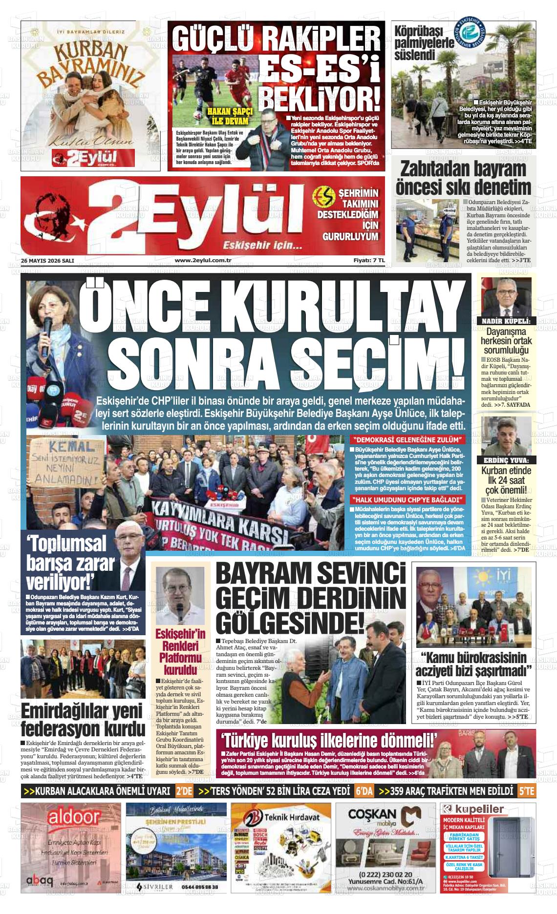 Eskisehir 2 Eylul 26.05.2026