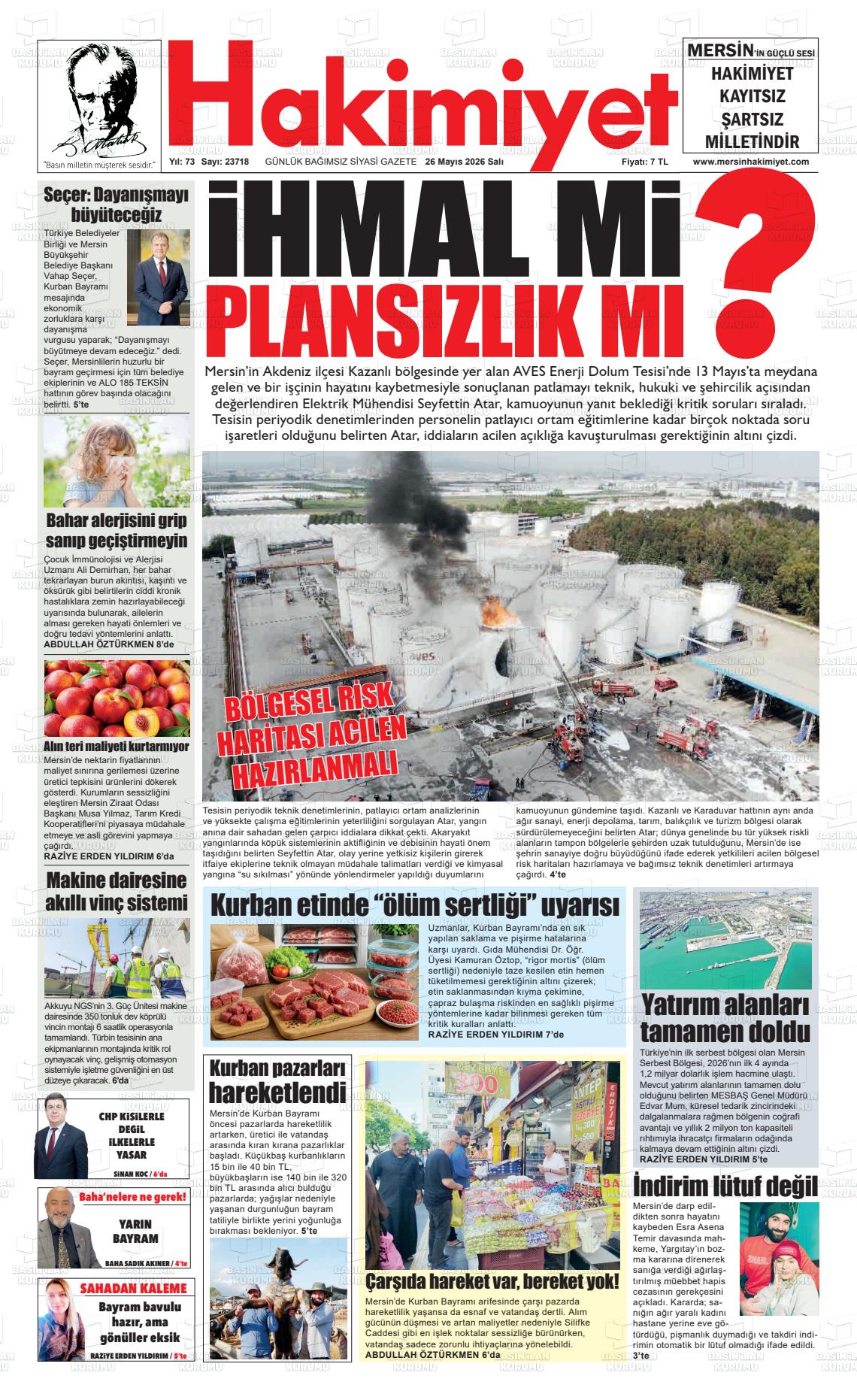 Konya Hakimiyet 26.05.2026