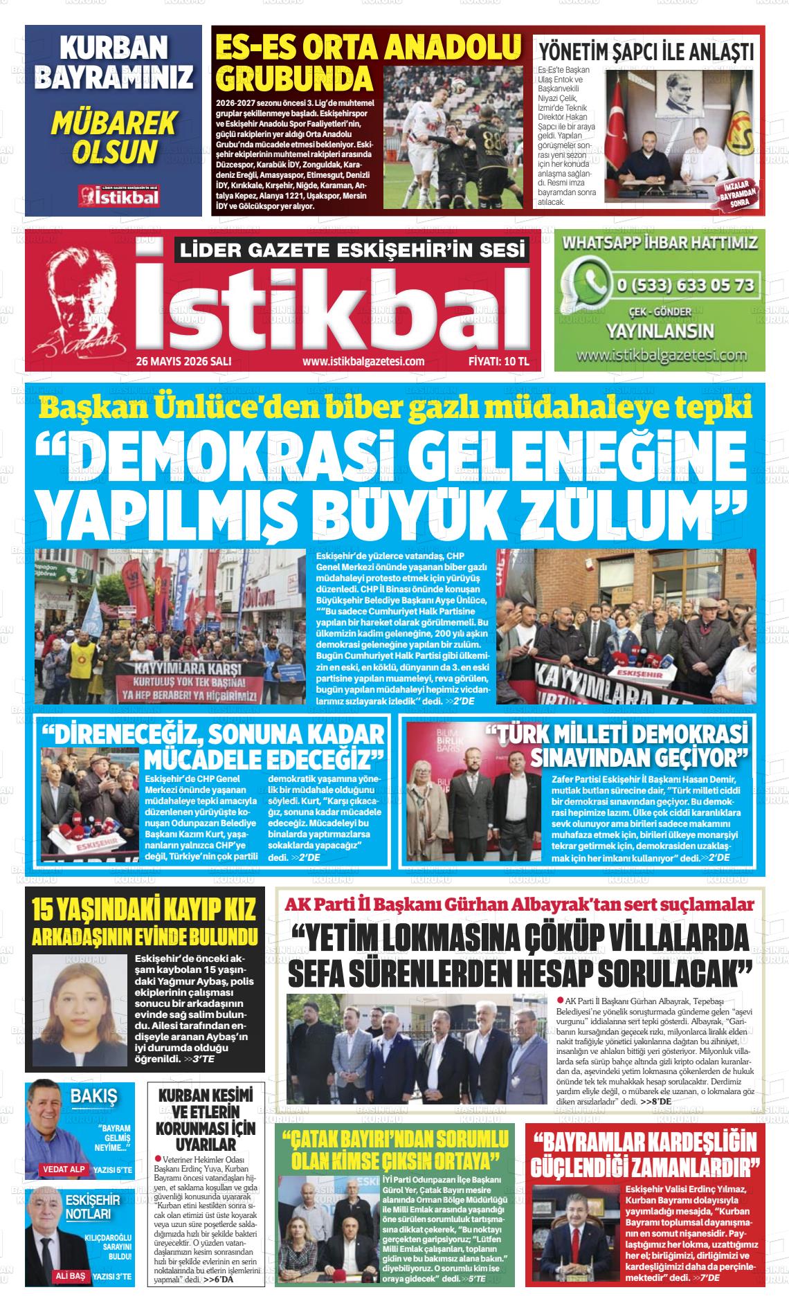 Eskisehir Istikbal 26.05.2026