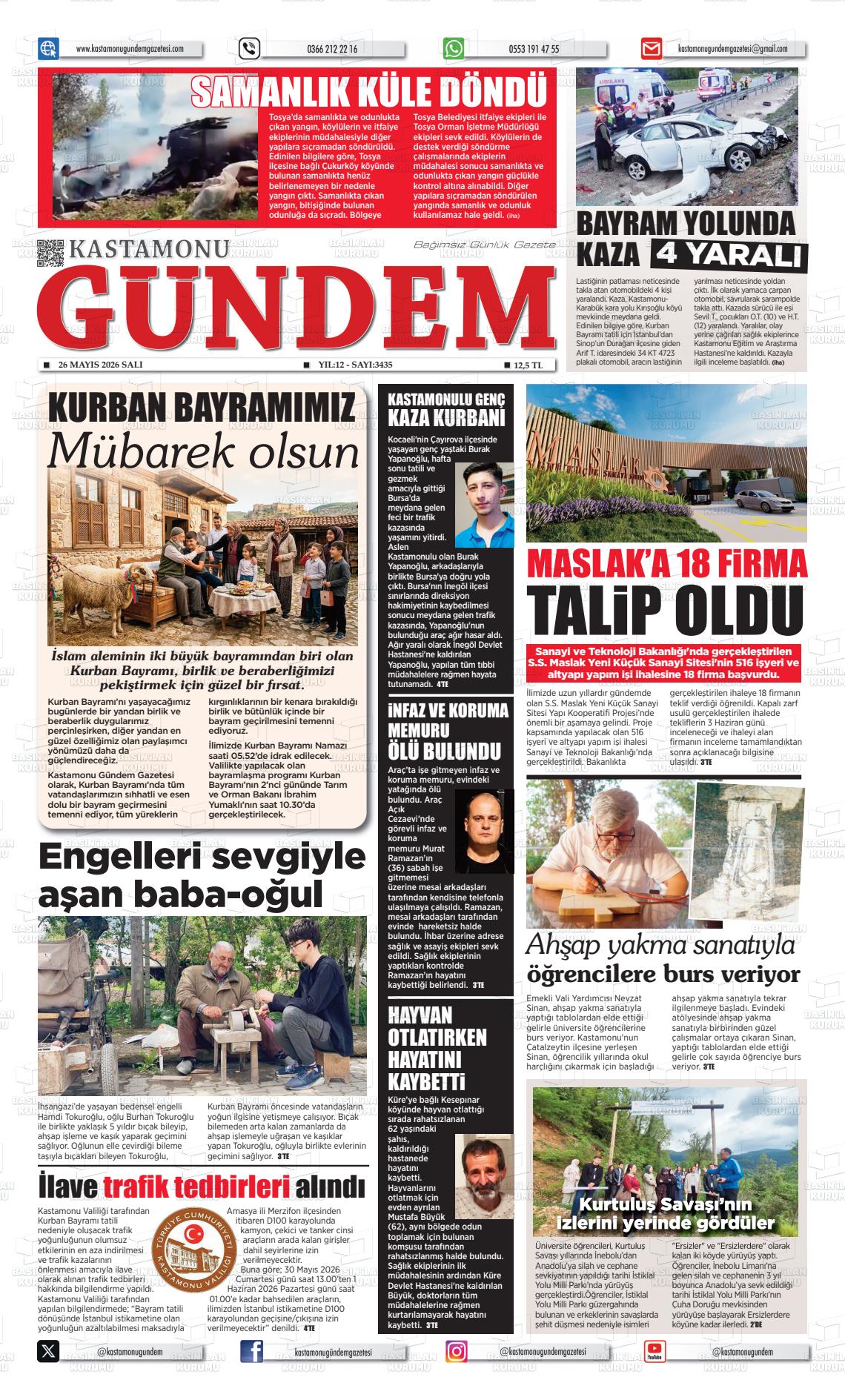 Kastamonu Gundem 26.05.2026