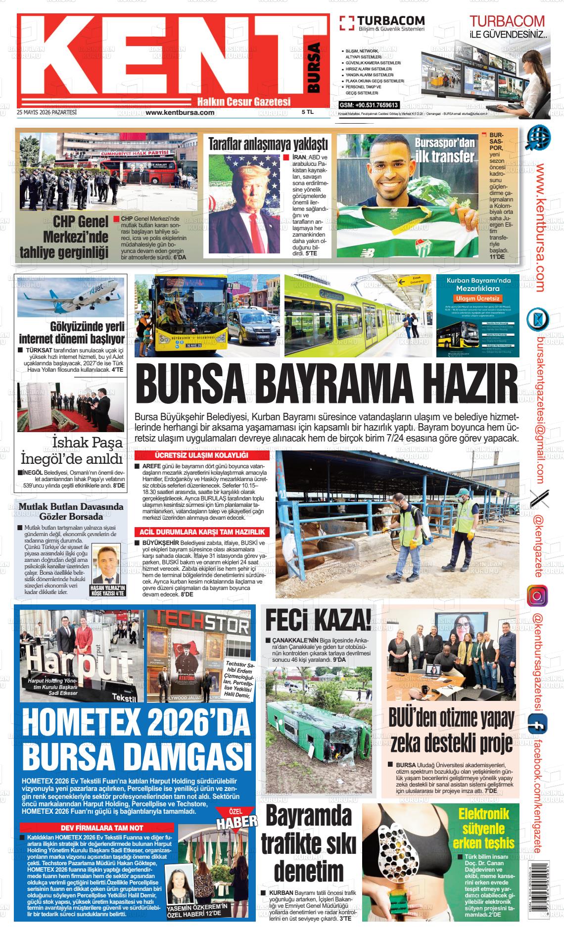 Bursa Kent 26.05.2026