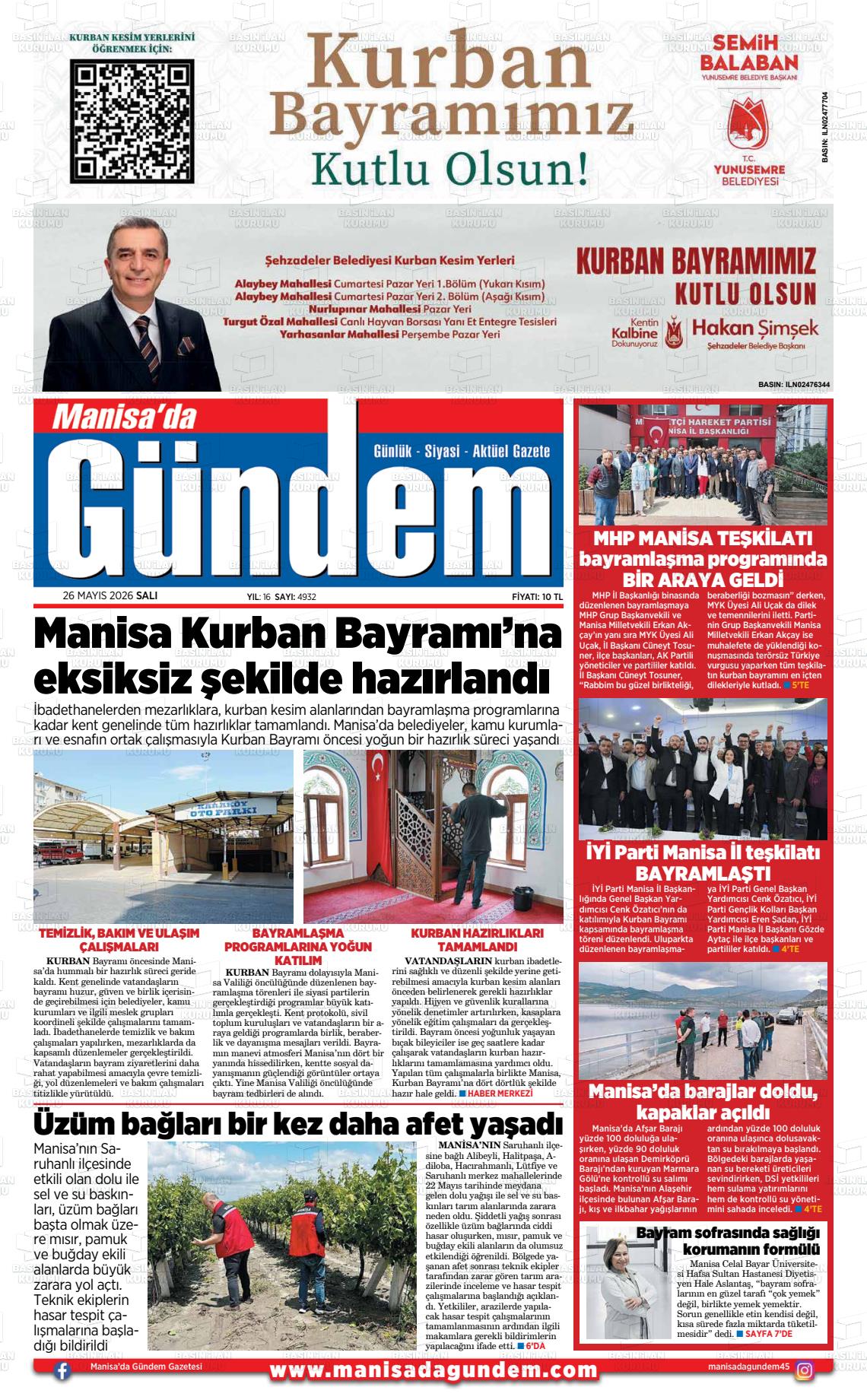 Manisa Dagundem 26.05.2026