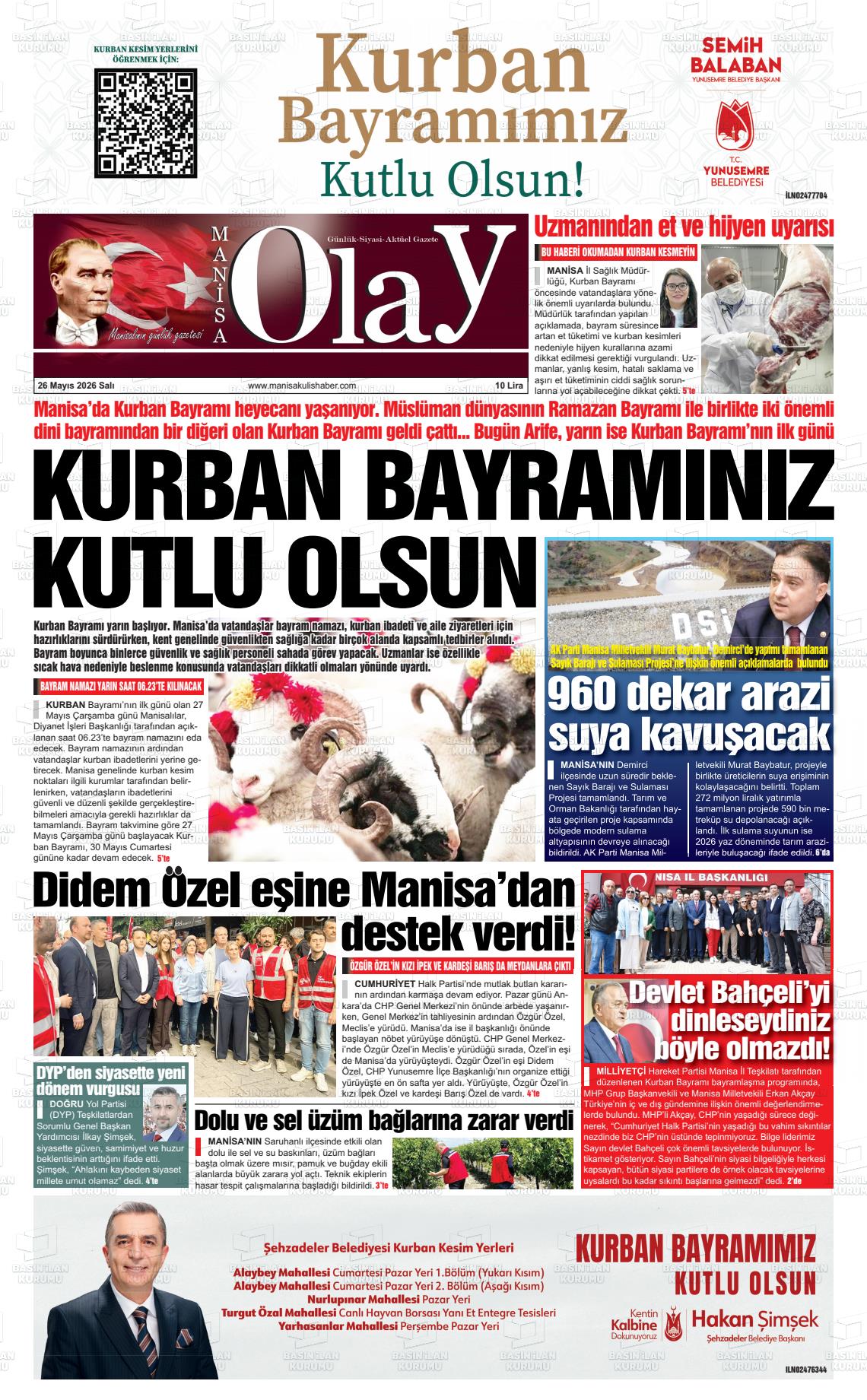 Manisa Olay 26.05.2026