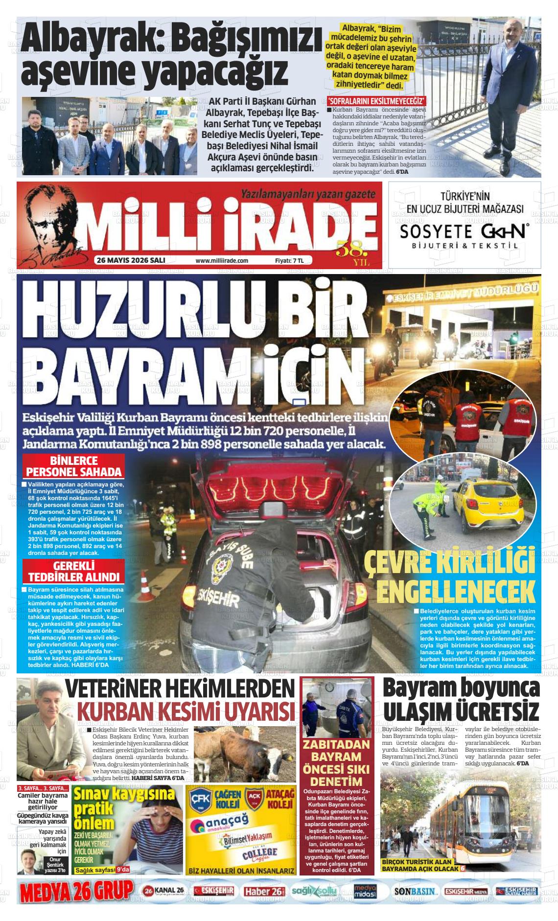 Konya Milliirade 26.05.2026