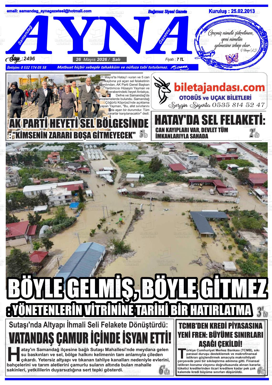 Hatay Samandagayna 26.05.2026