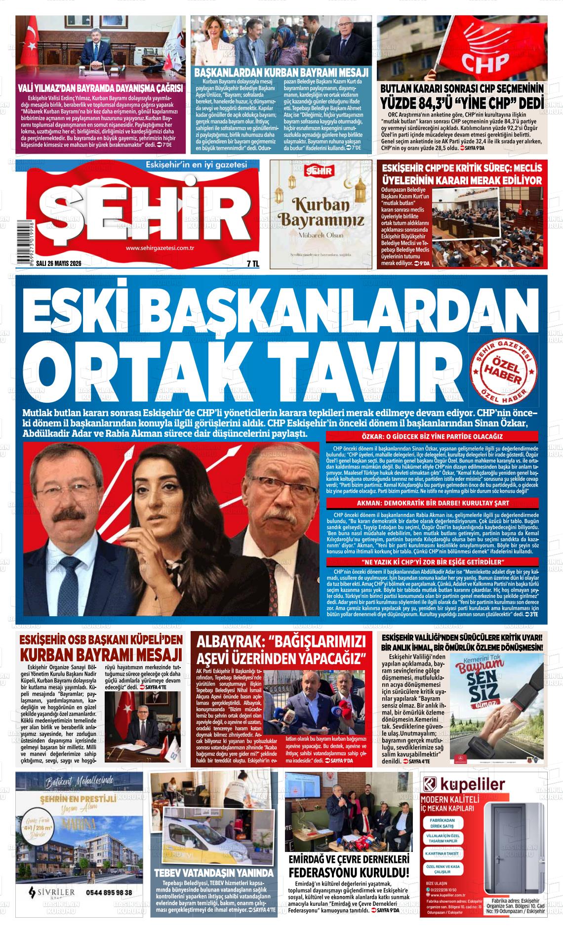 Eskisehir Sehir 26.05.2026