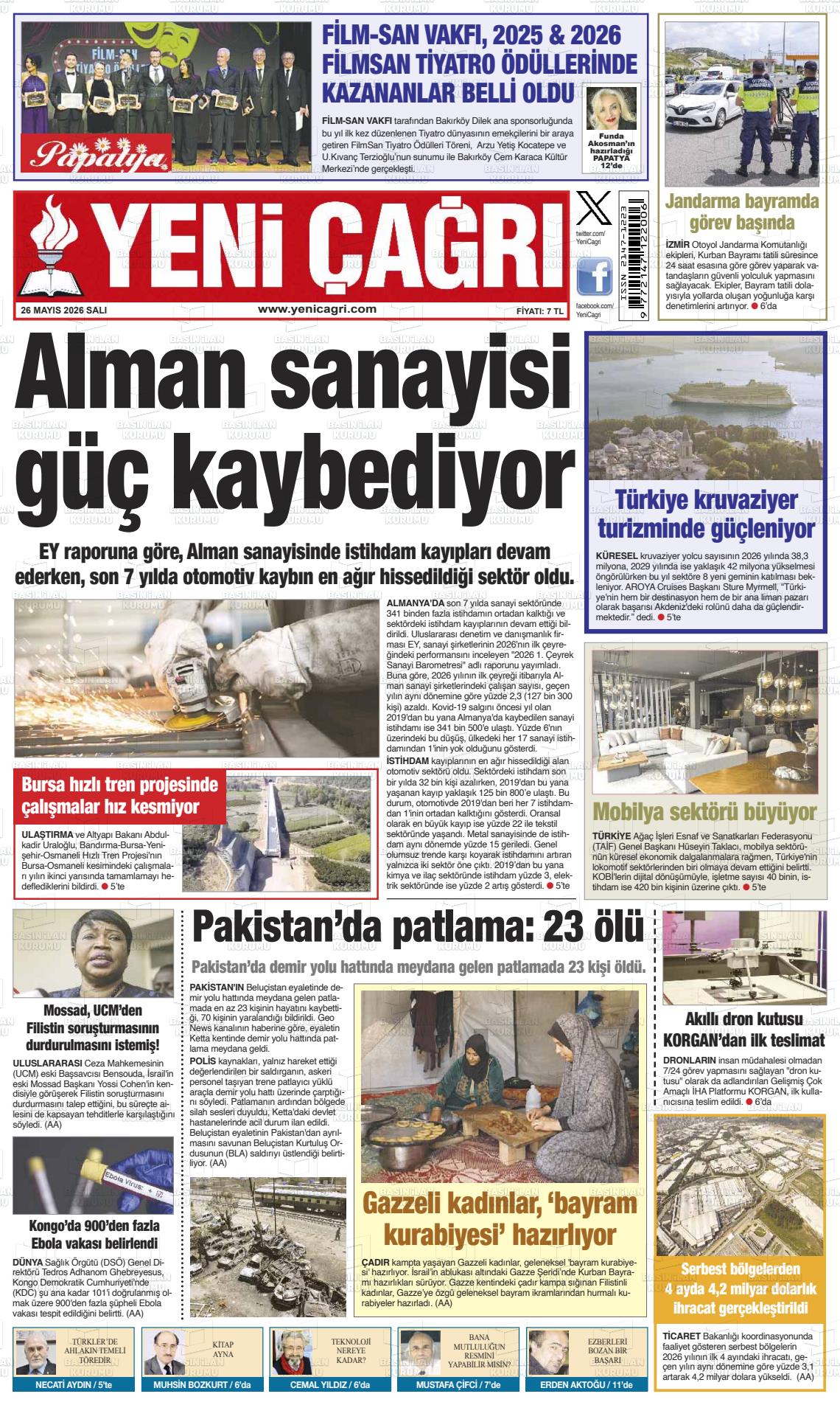 Istanbul Yenicagri 26.05.2026