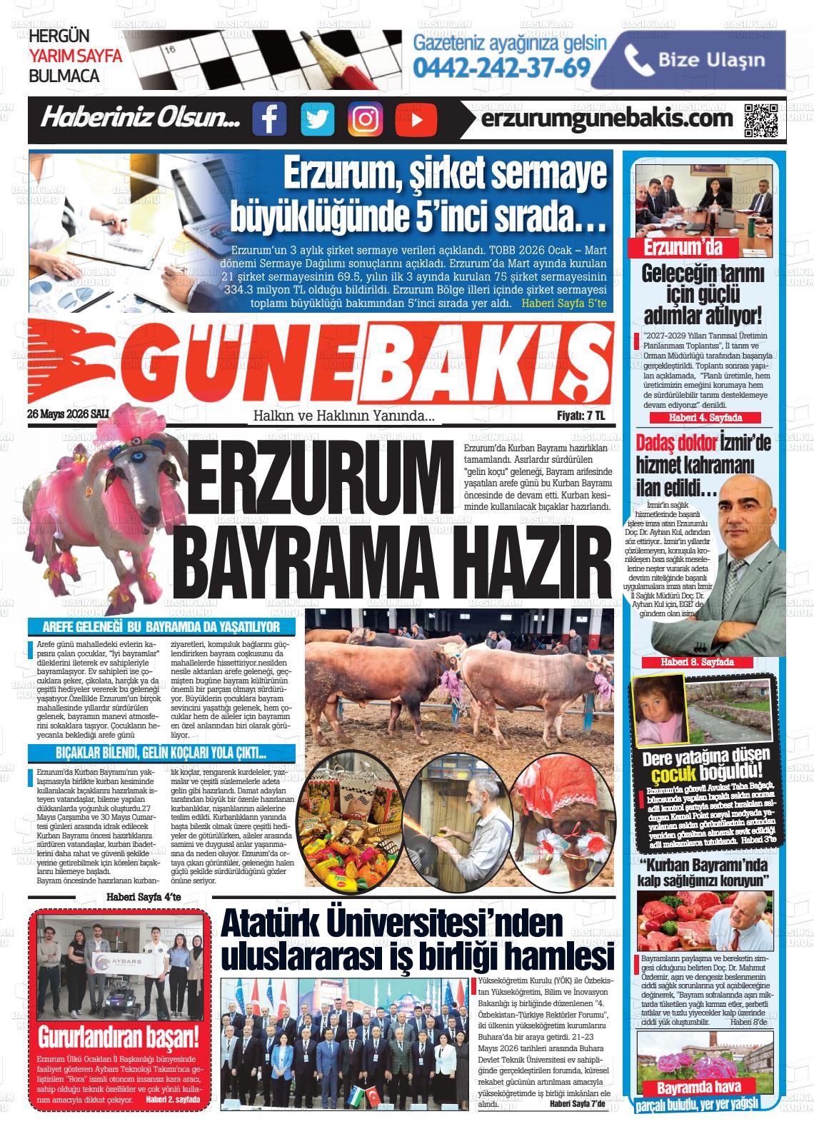 Erzurum Yenikusak 26.05.2026