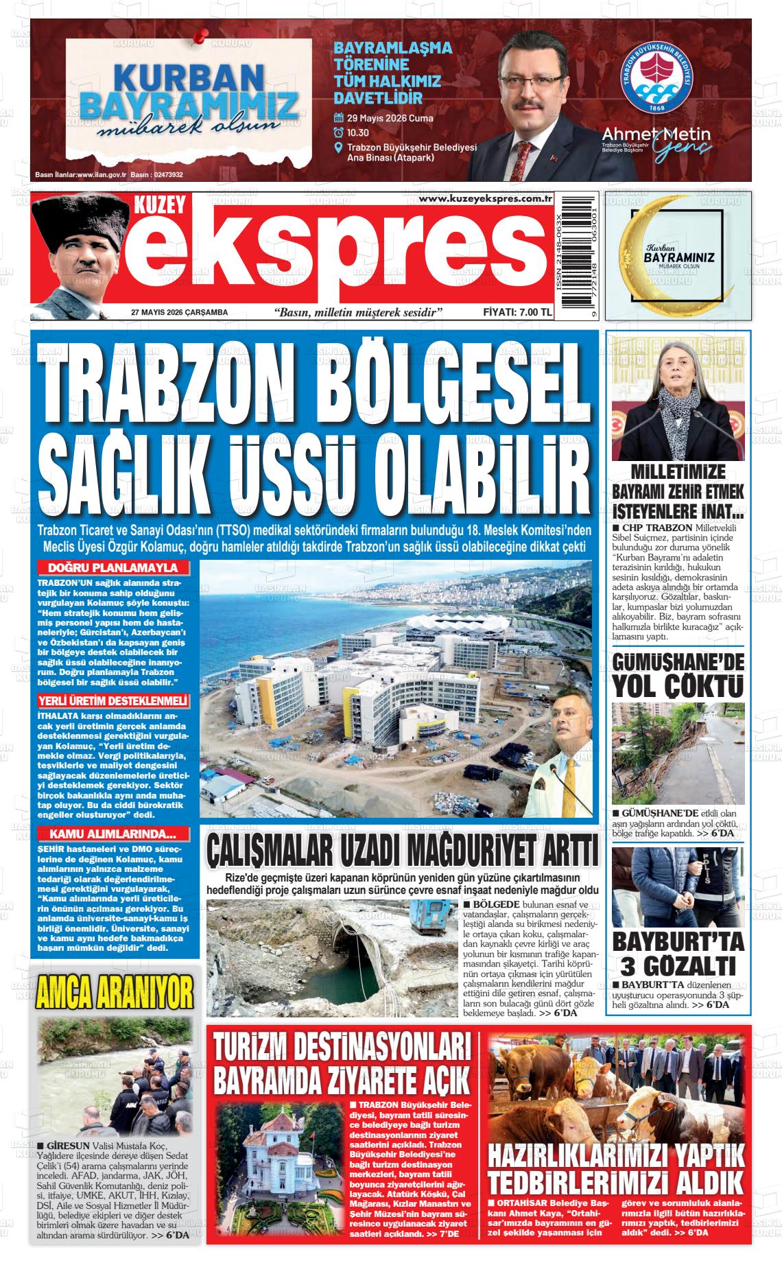 Trabzon Kuzeyekspres 27.05.2026