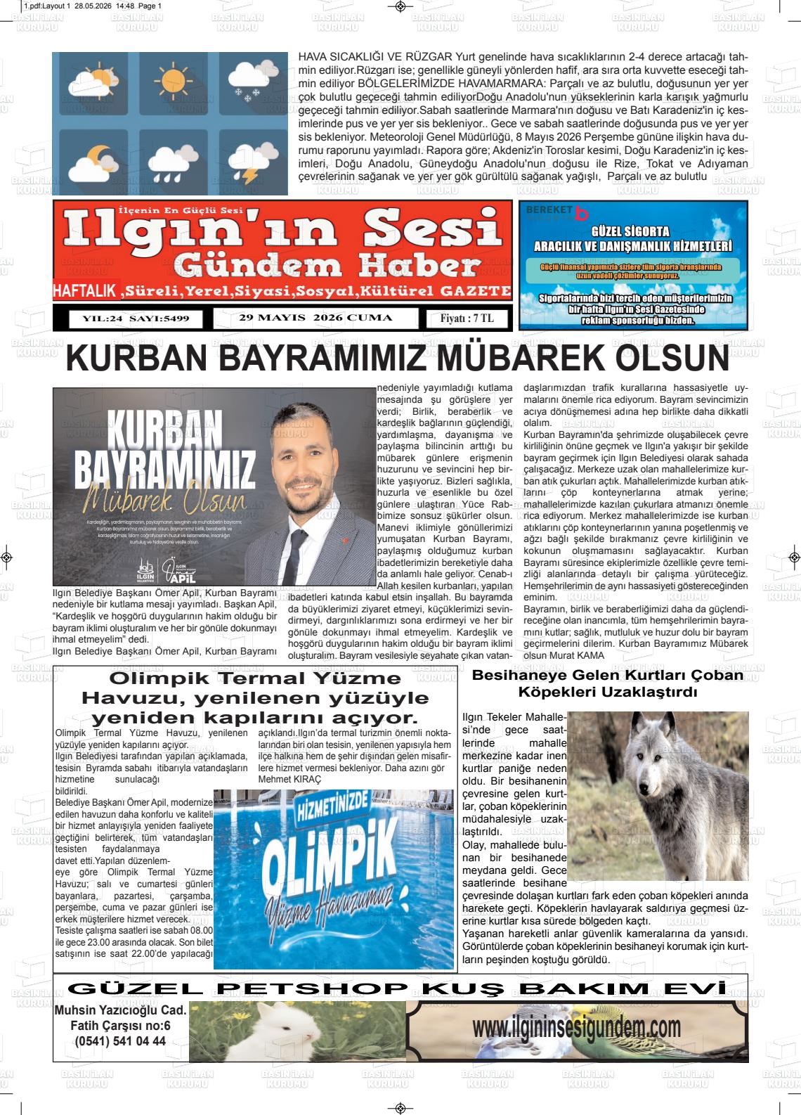 Konya Ilgininsesi 29.05.2026