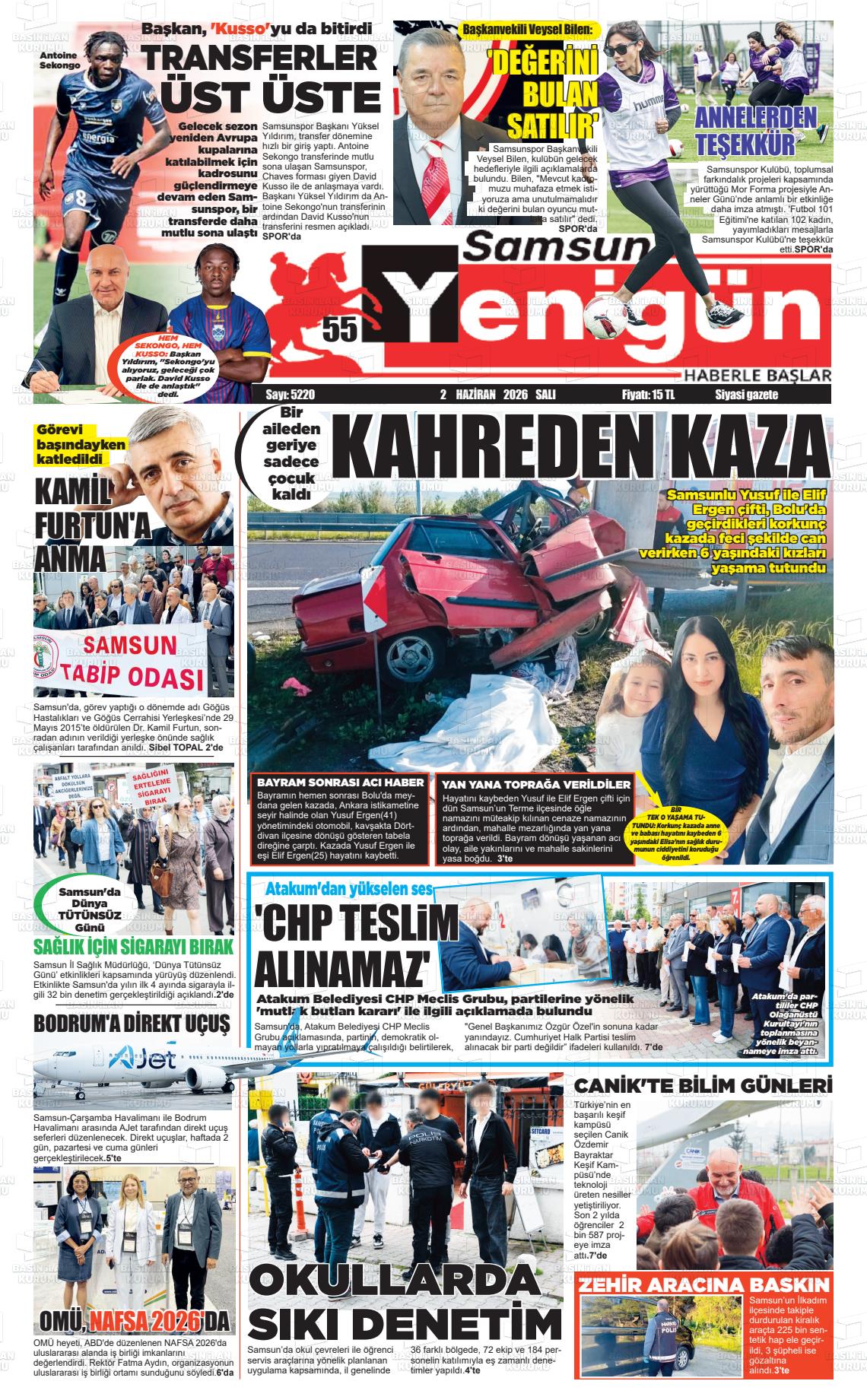 Samsun 55 Yenigun 02.06.2026