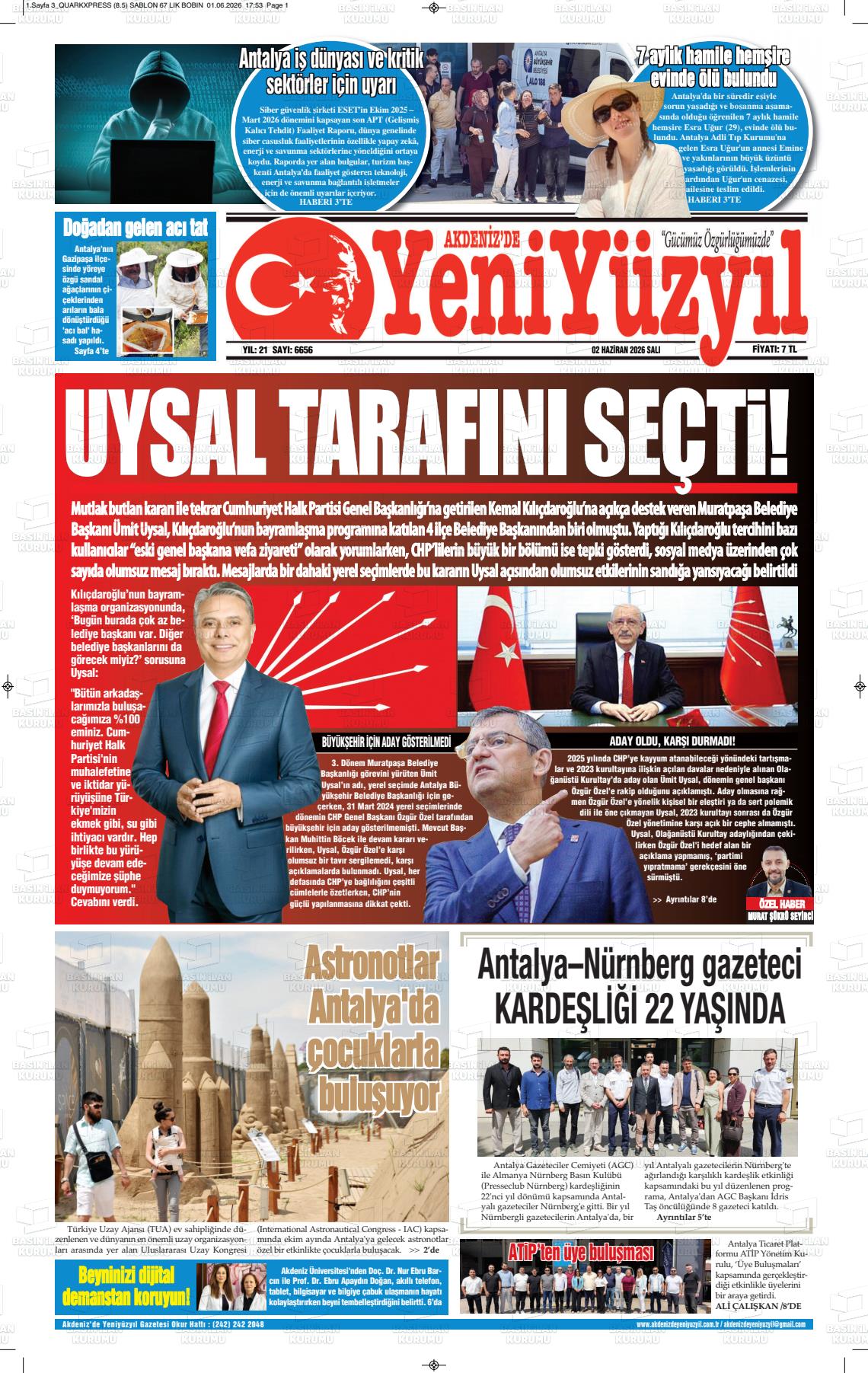 Antalya Akdenizdeyeniyuzyil 02.06.2026
