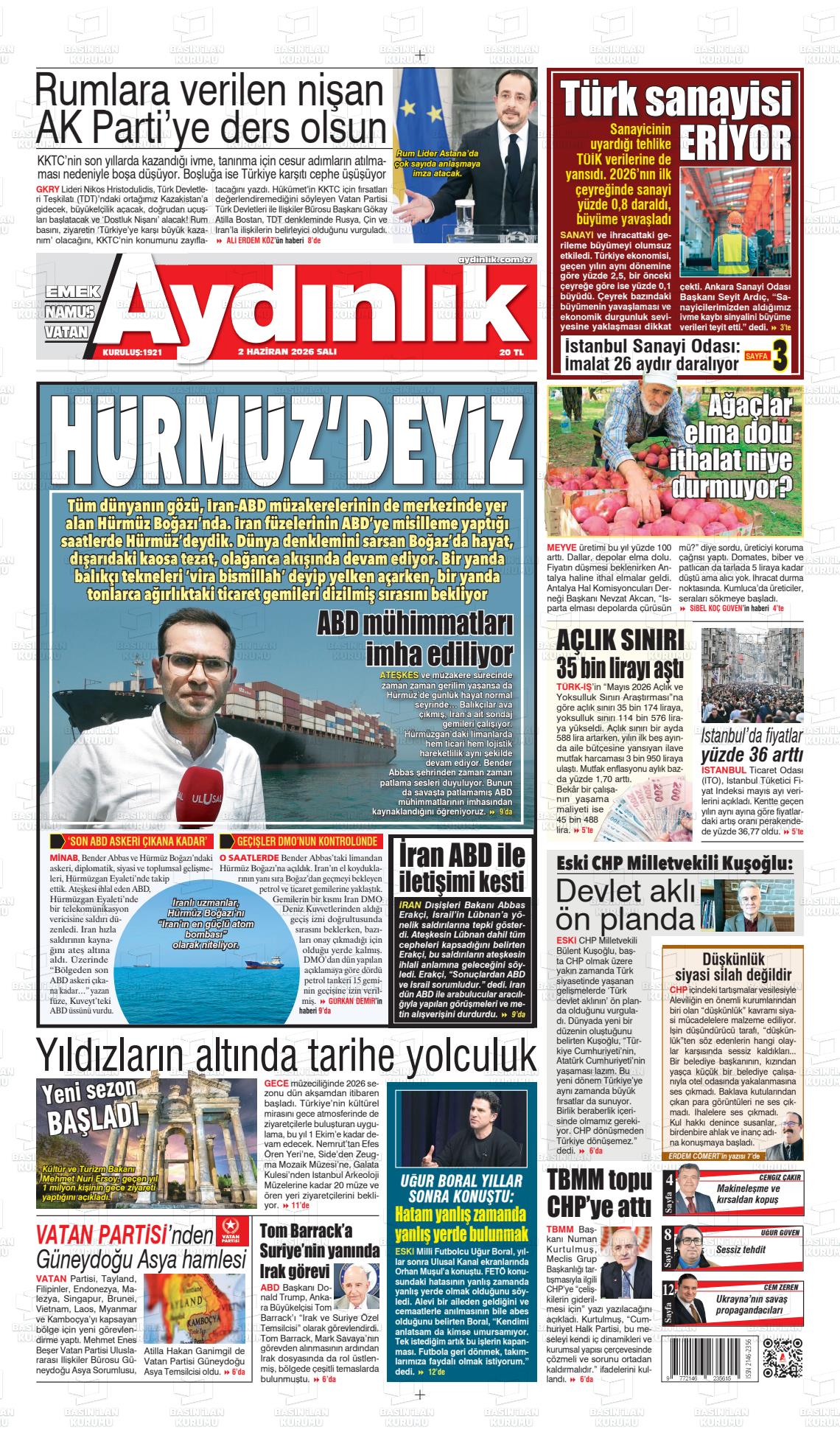 Istanbul Aydinlikvatanemeknamus 02.06.2026