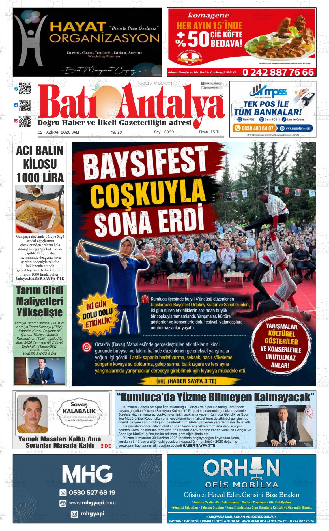 Antalya Bati 02.06.2026