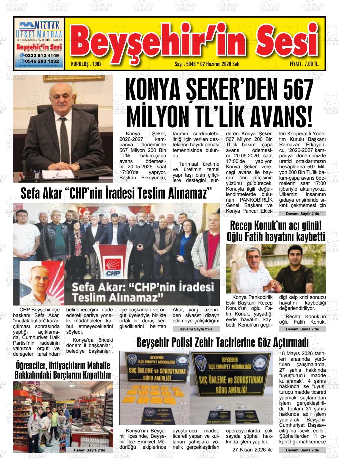 Konya Beysehirinsesi 02.06.2026