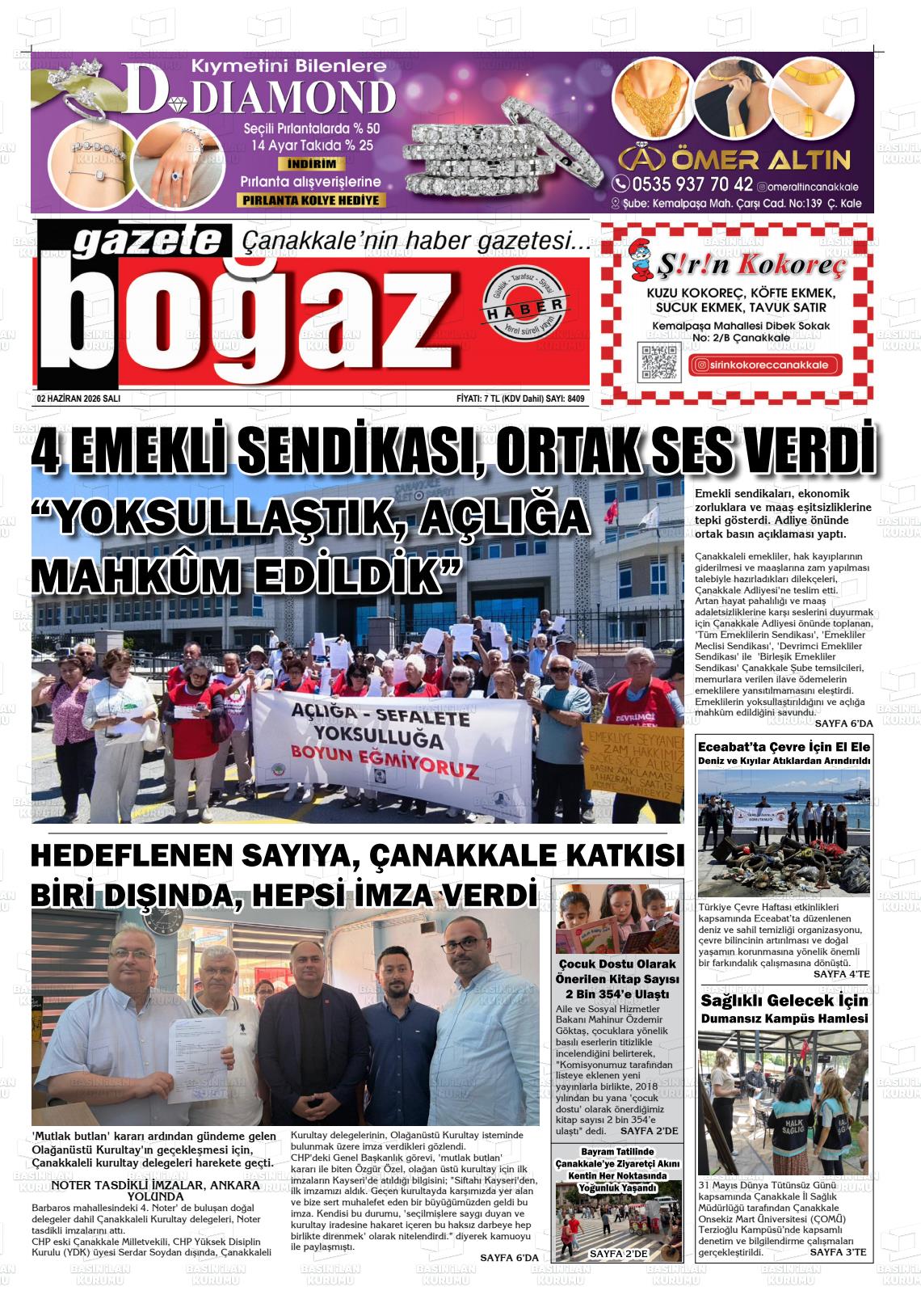 Canakkale Bogaz 02.06.2026