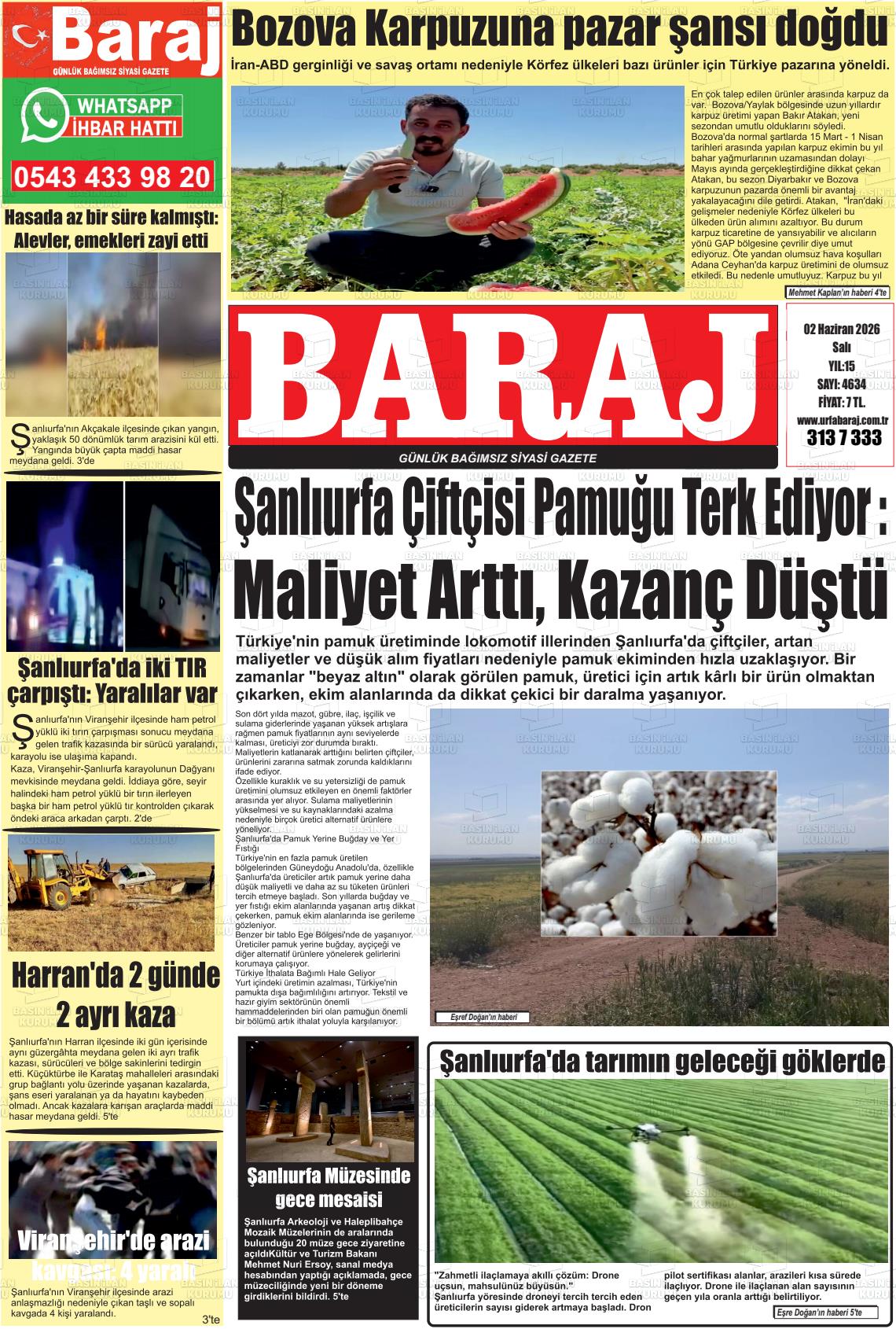 Sanliurfa Dundenbugunesafak 02.06.2026