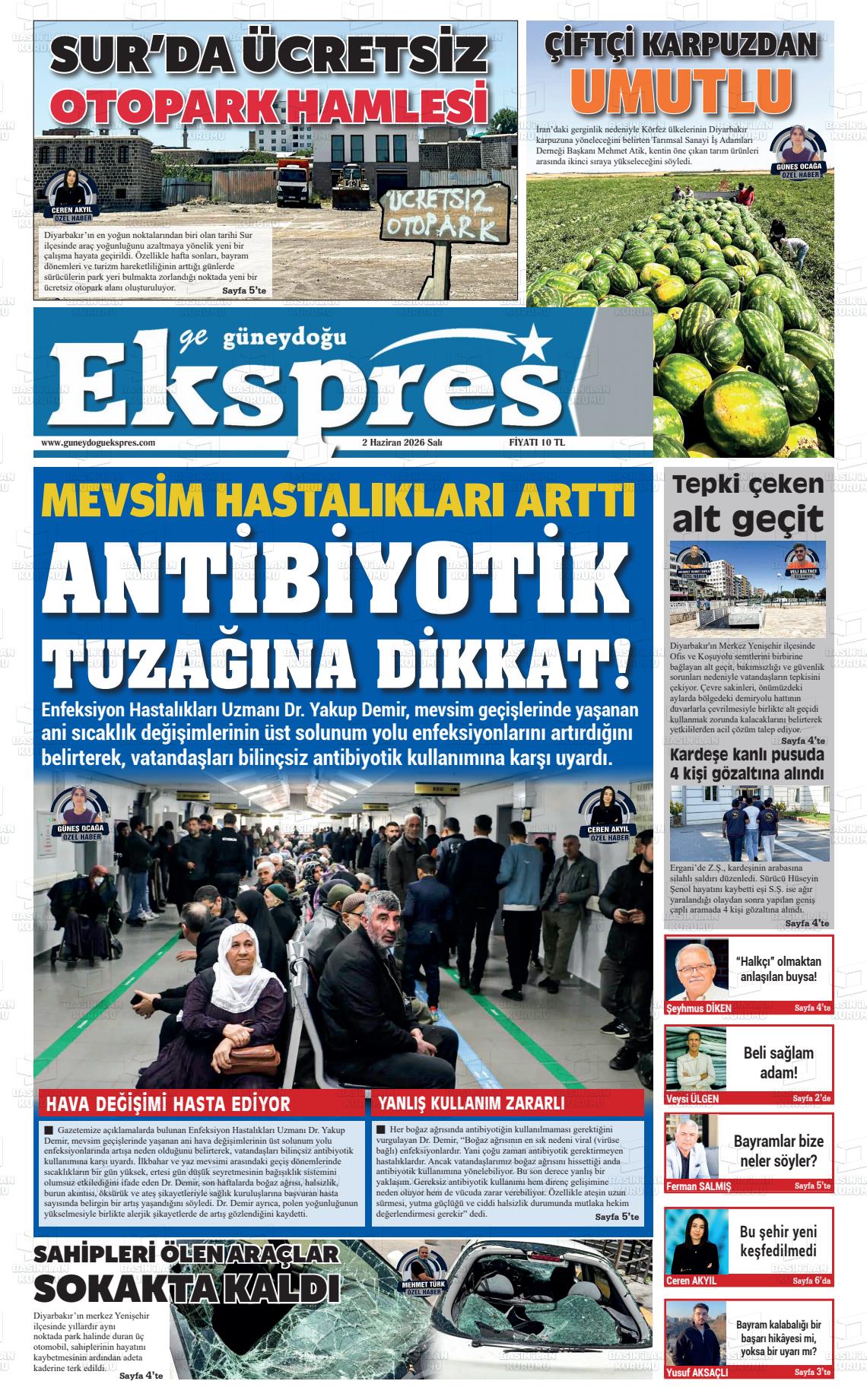 Diyarbakir Geguneydoguekspres 02.06.2026