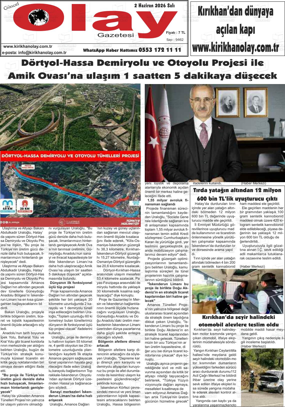Hatay Guncelolay 02.06.2026
