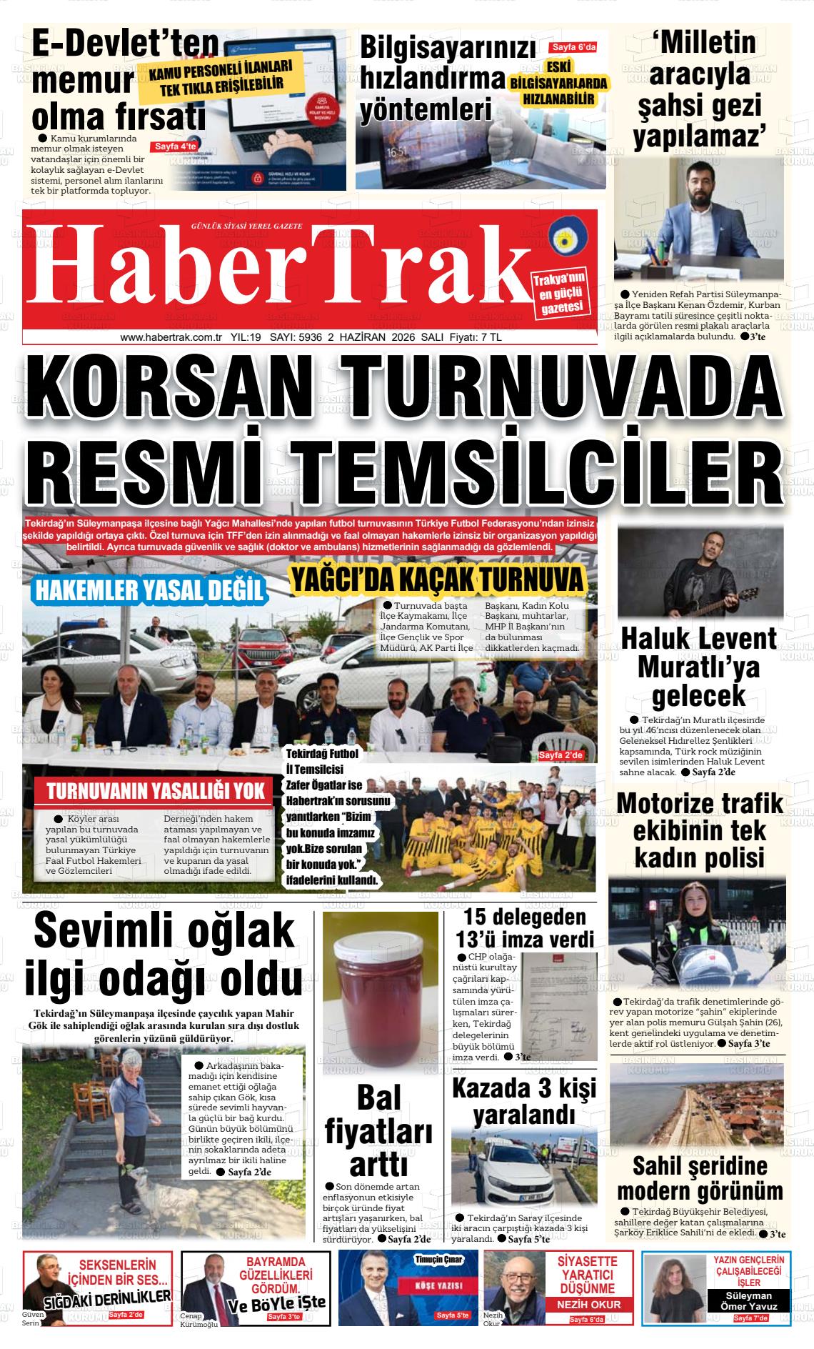 Tekirdag Habertrak 02.06.2026