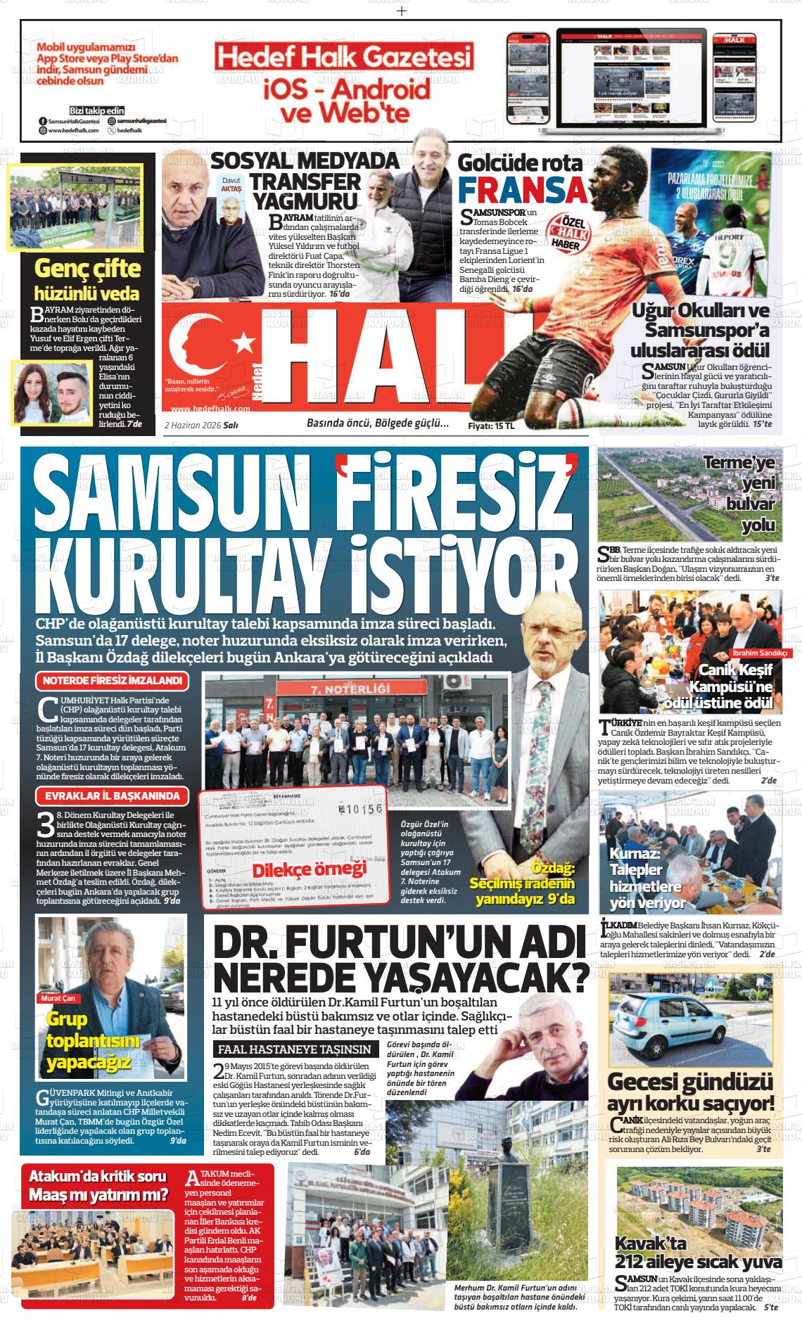 Samsun Hedefhalk 02.06.2026