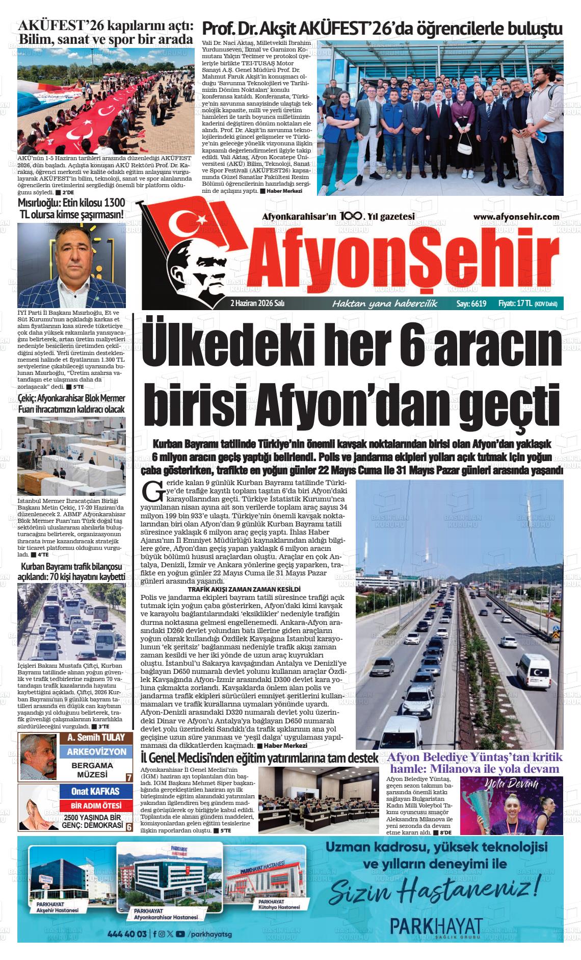 Afyonkarahisar Hisar 02.06.2026