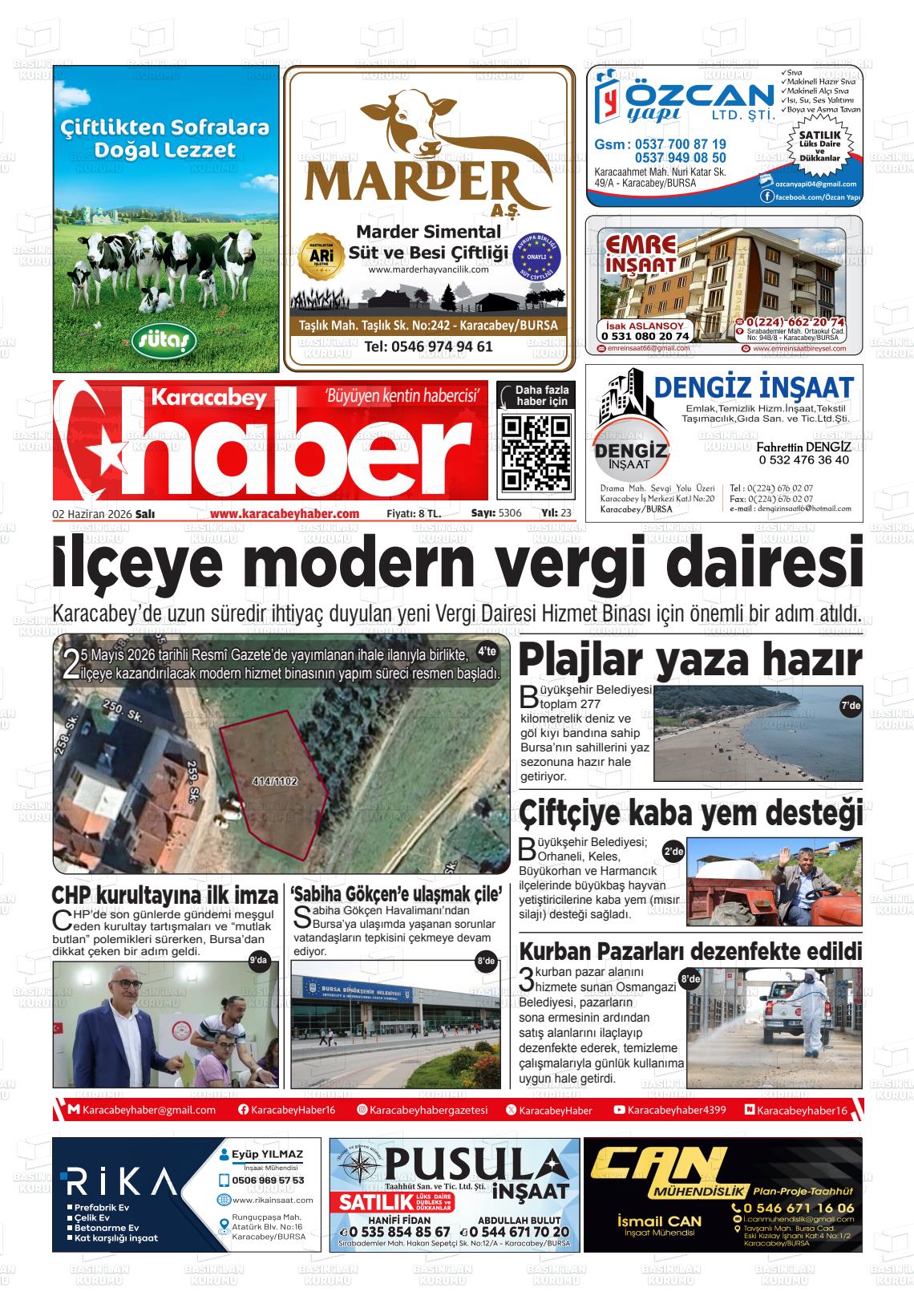 Bursa Karacabeyhaber 02.06.2026