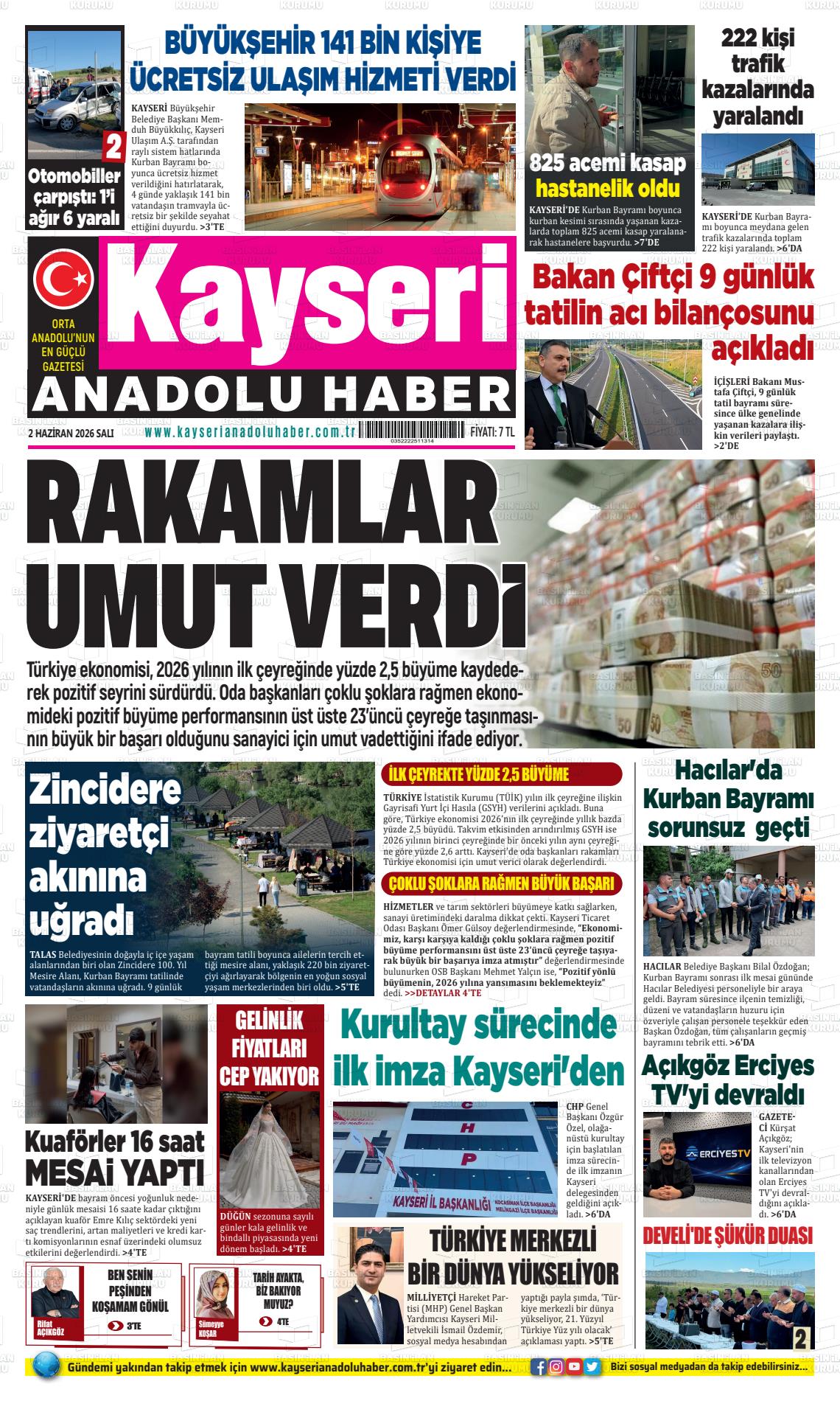 Kayseri Anadoluhaber 02.06.2026