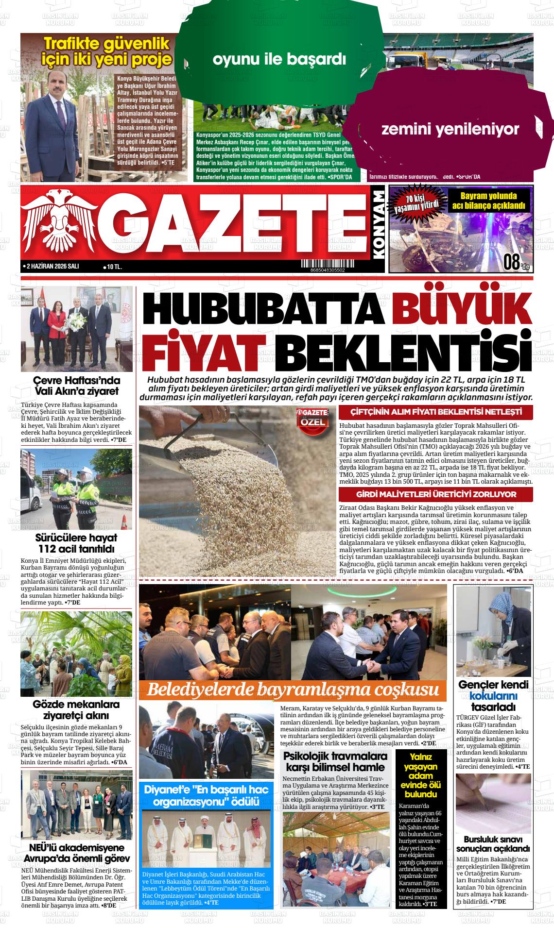 Konya Yenigun 02.06.2026
