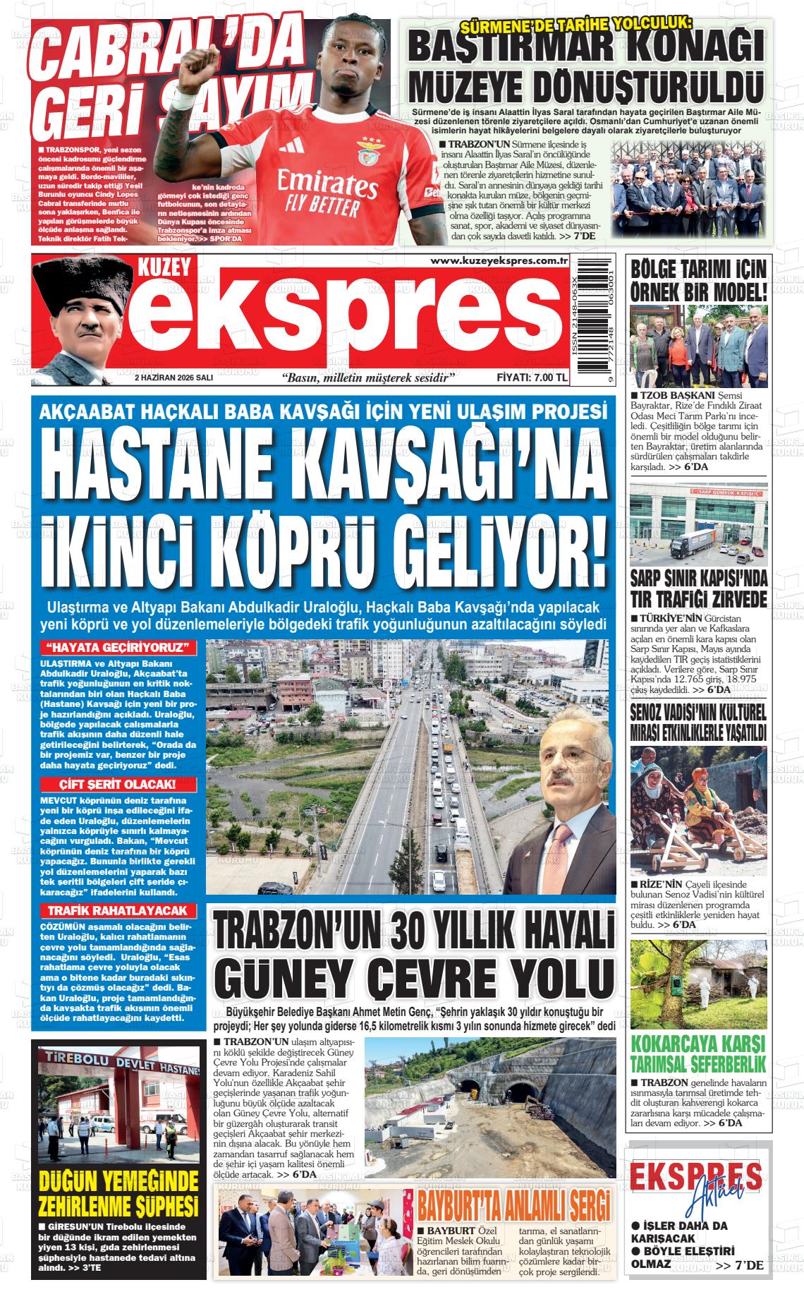 Trabzon Kuzeyekspres 02.06.2026