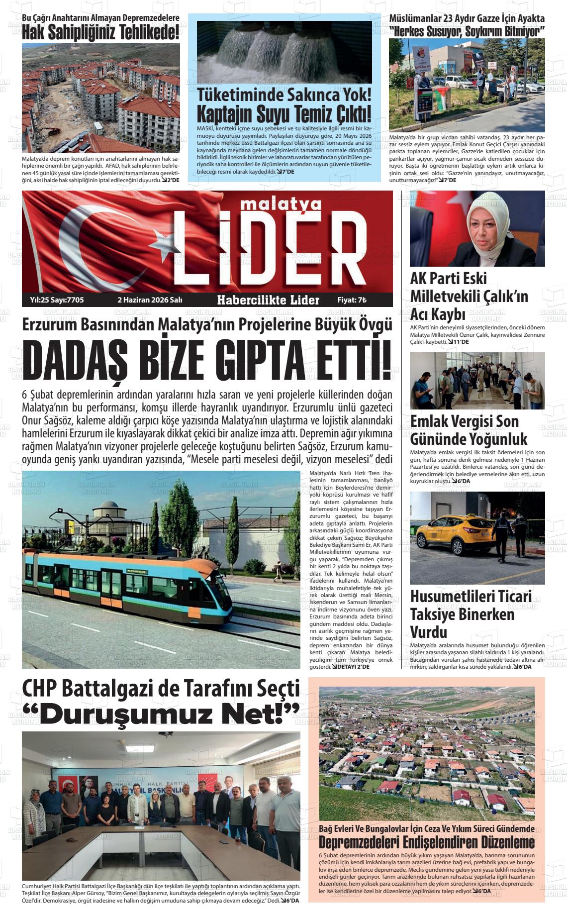 Malatya Sonsoz 02.06.2026
